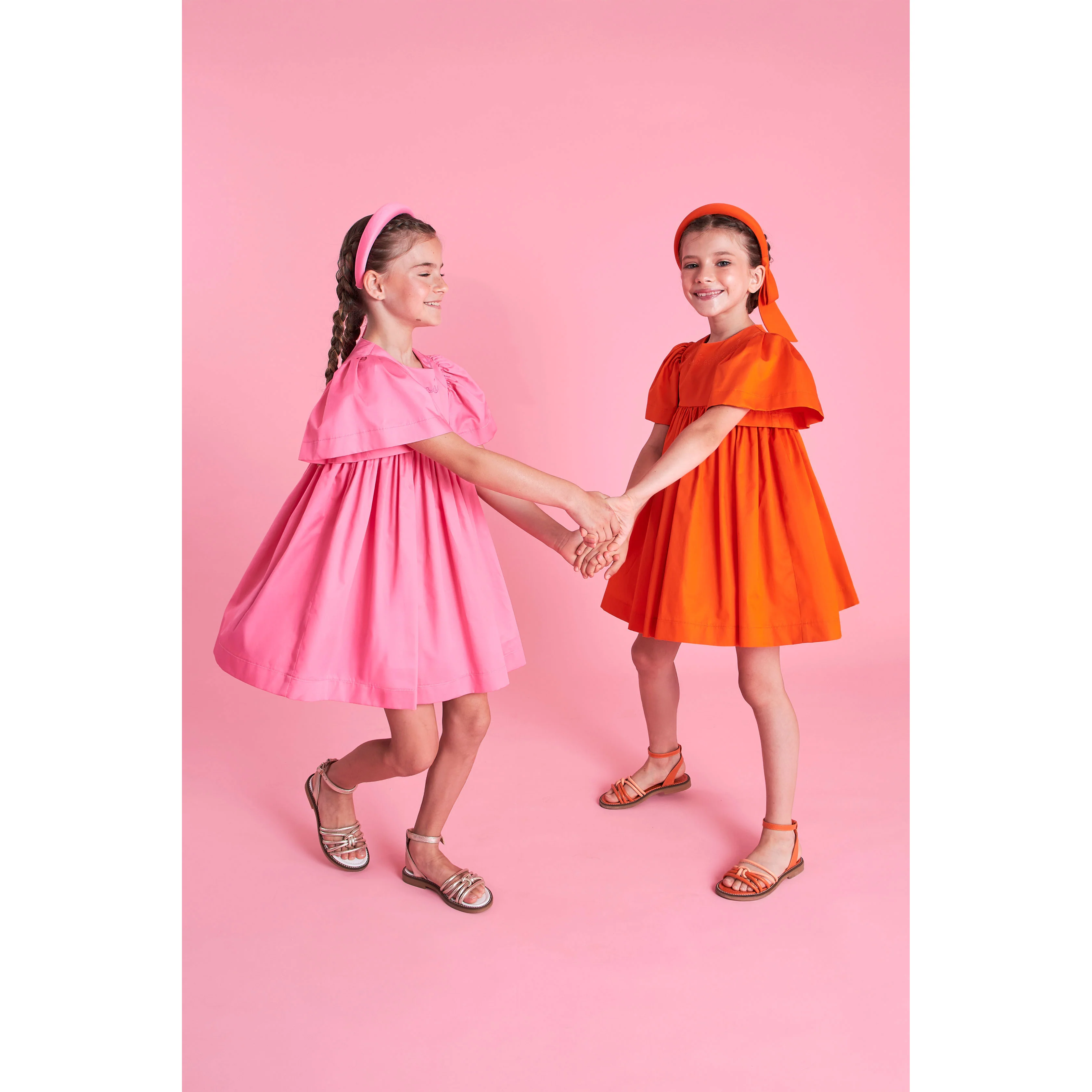 Mimisol Fuchsia Logo Embroidere Dress - Image 3