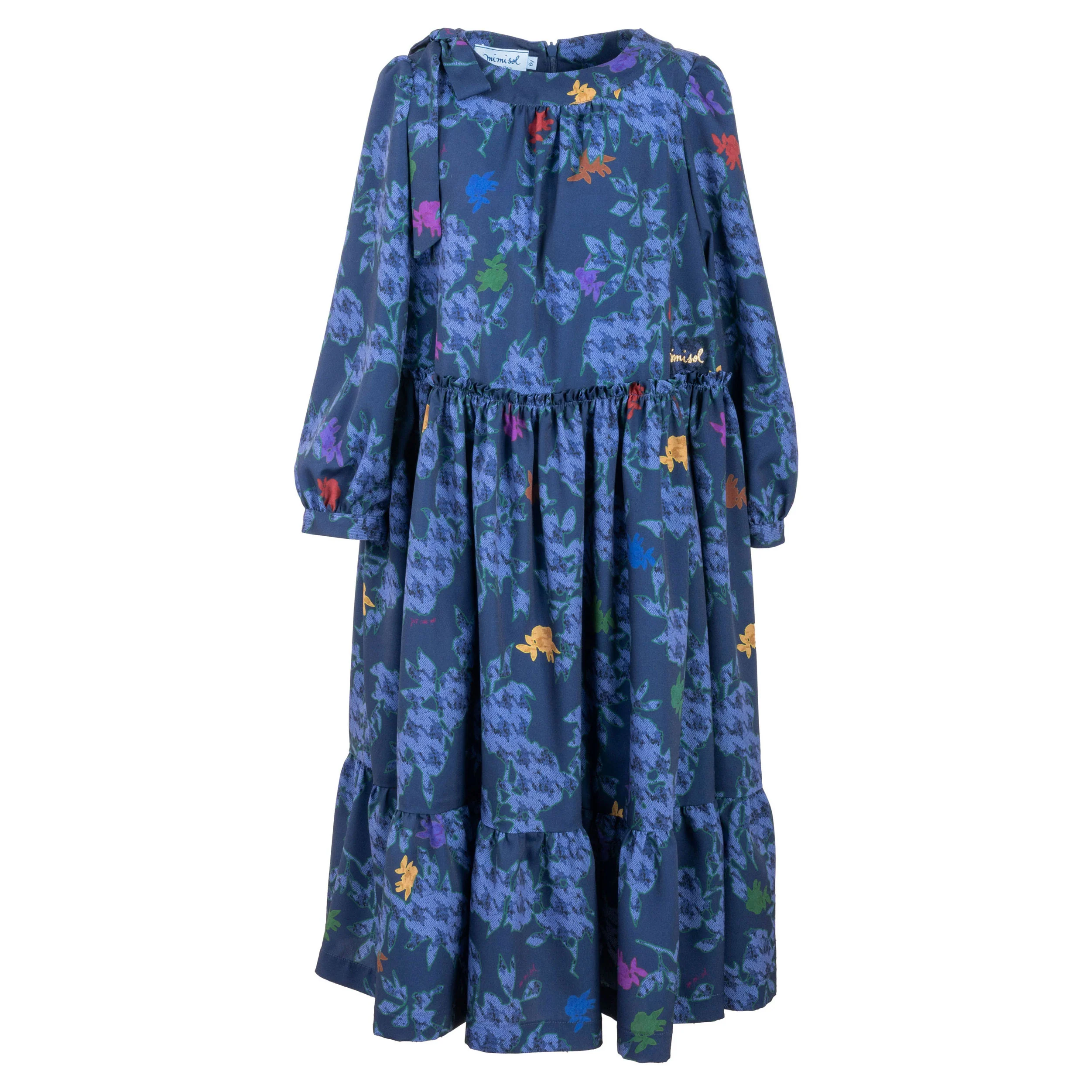 Mimisol Multicolor Floral Print Maxi Dress