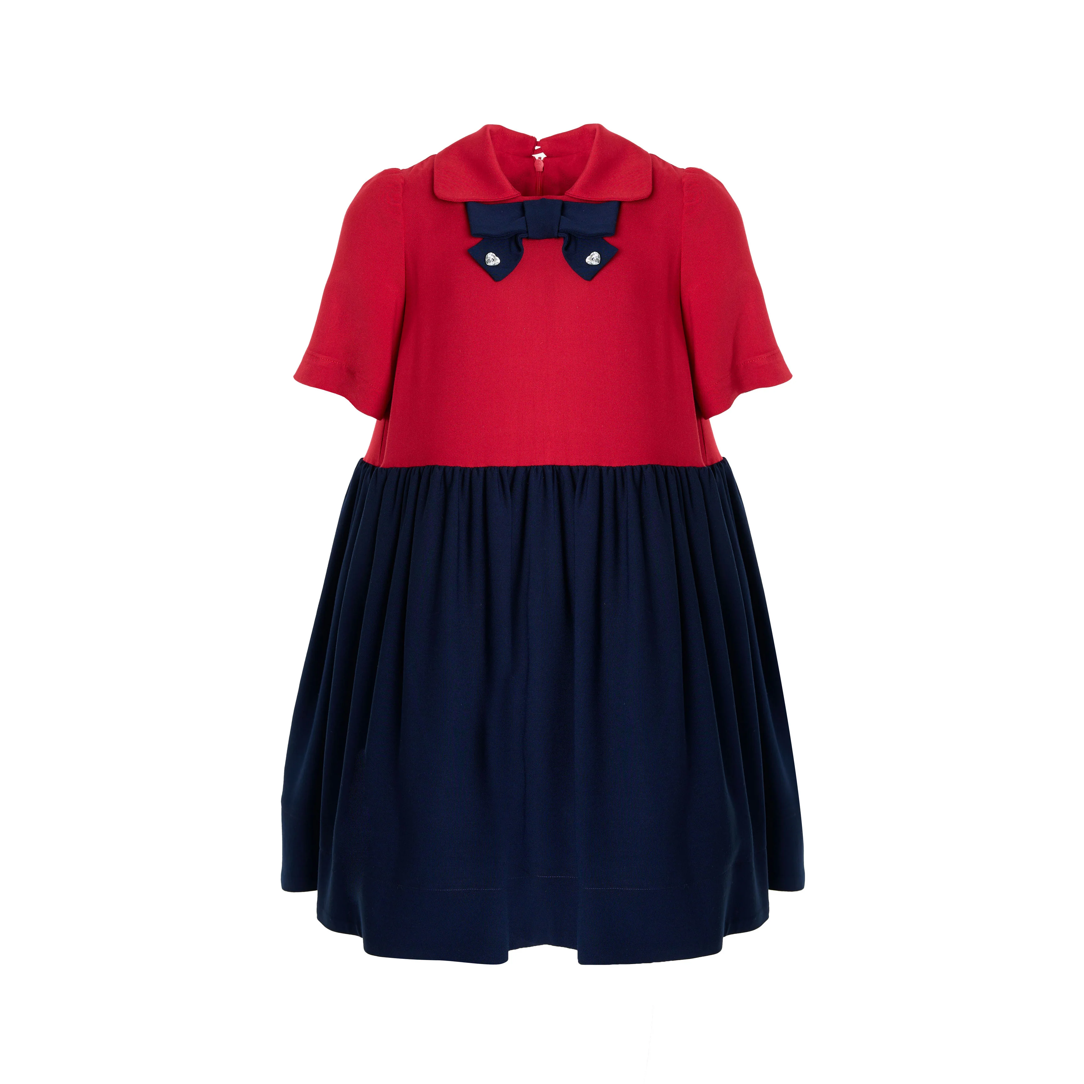 Mimisol Navy Biocolor Twill Dress