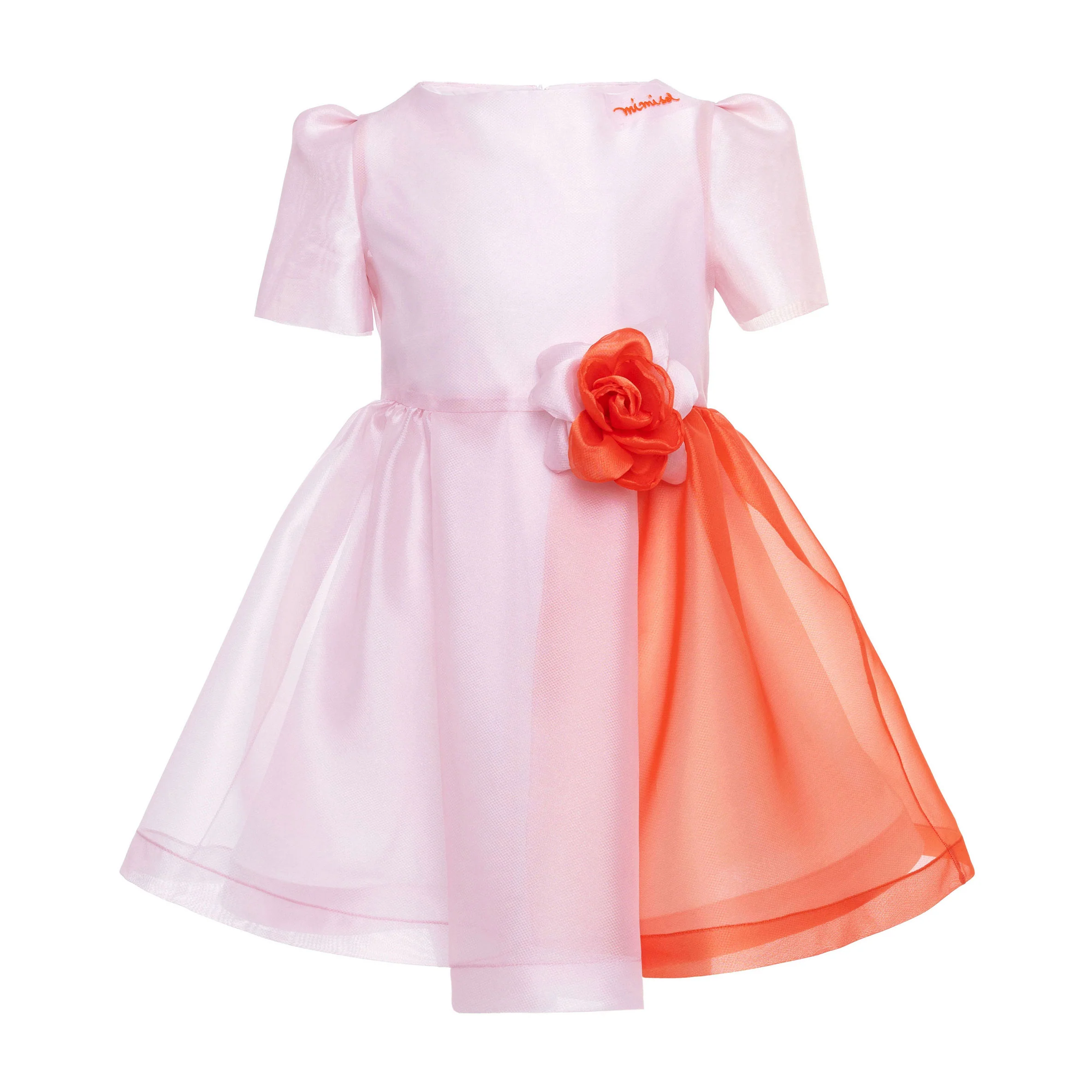 Mimisol Pink Bicolor Organza Dress