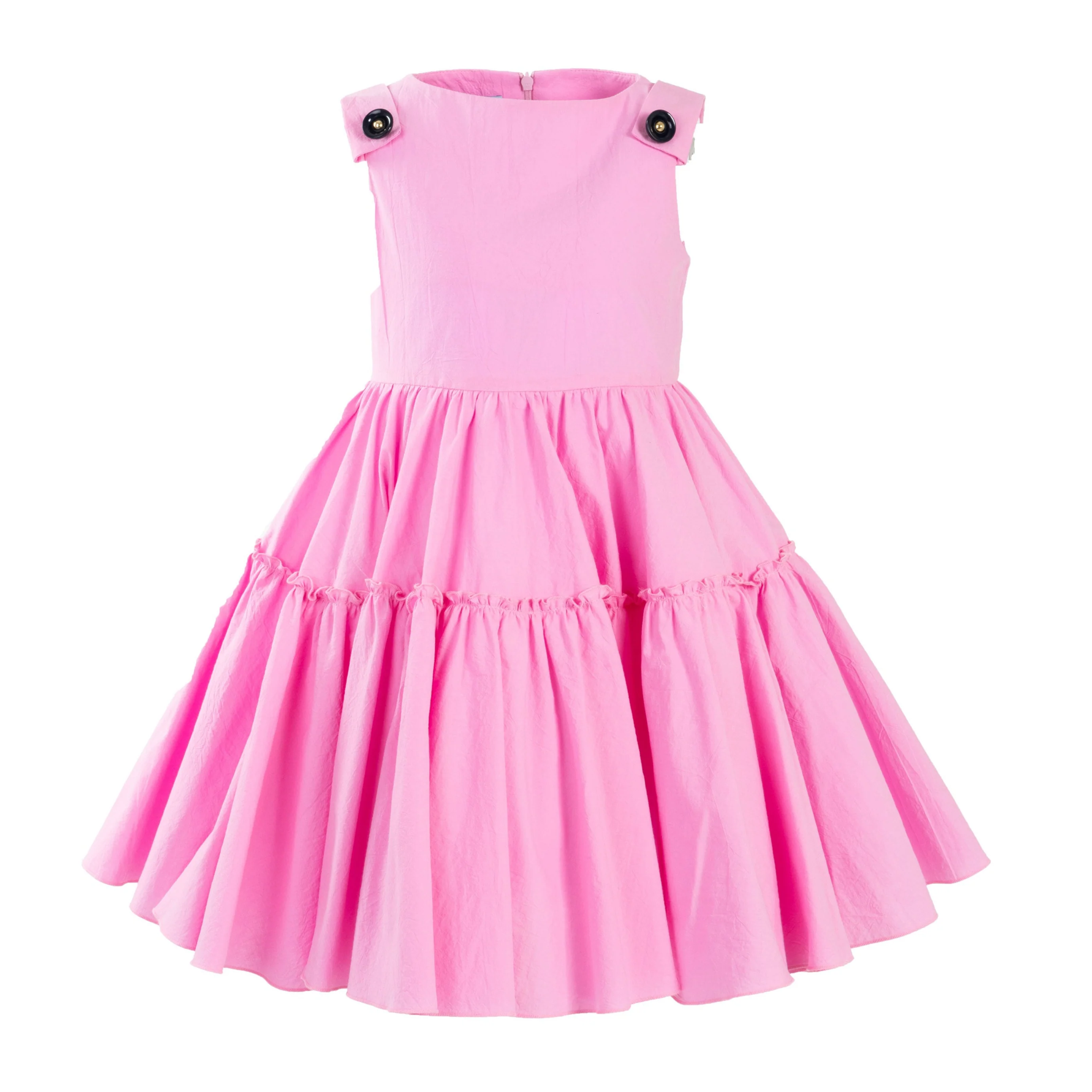 Mimisol Pink Button Embellished Dress