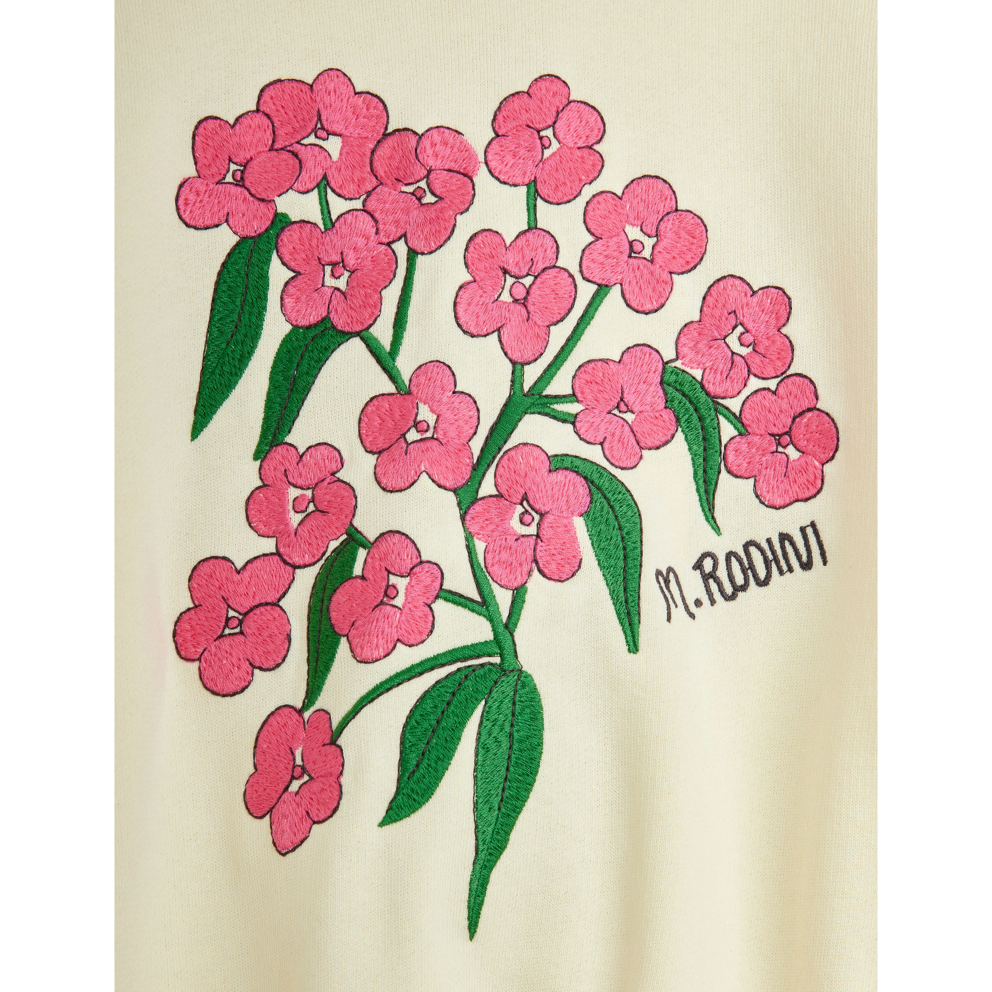 Mini Rodini Alpine Flowers Embroidered Sweatshirt - Image 3