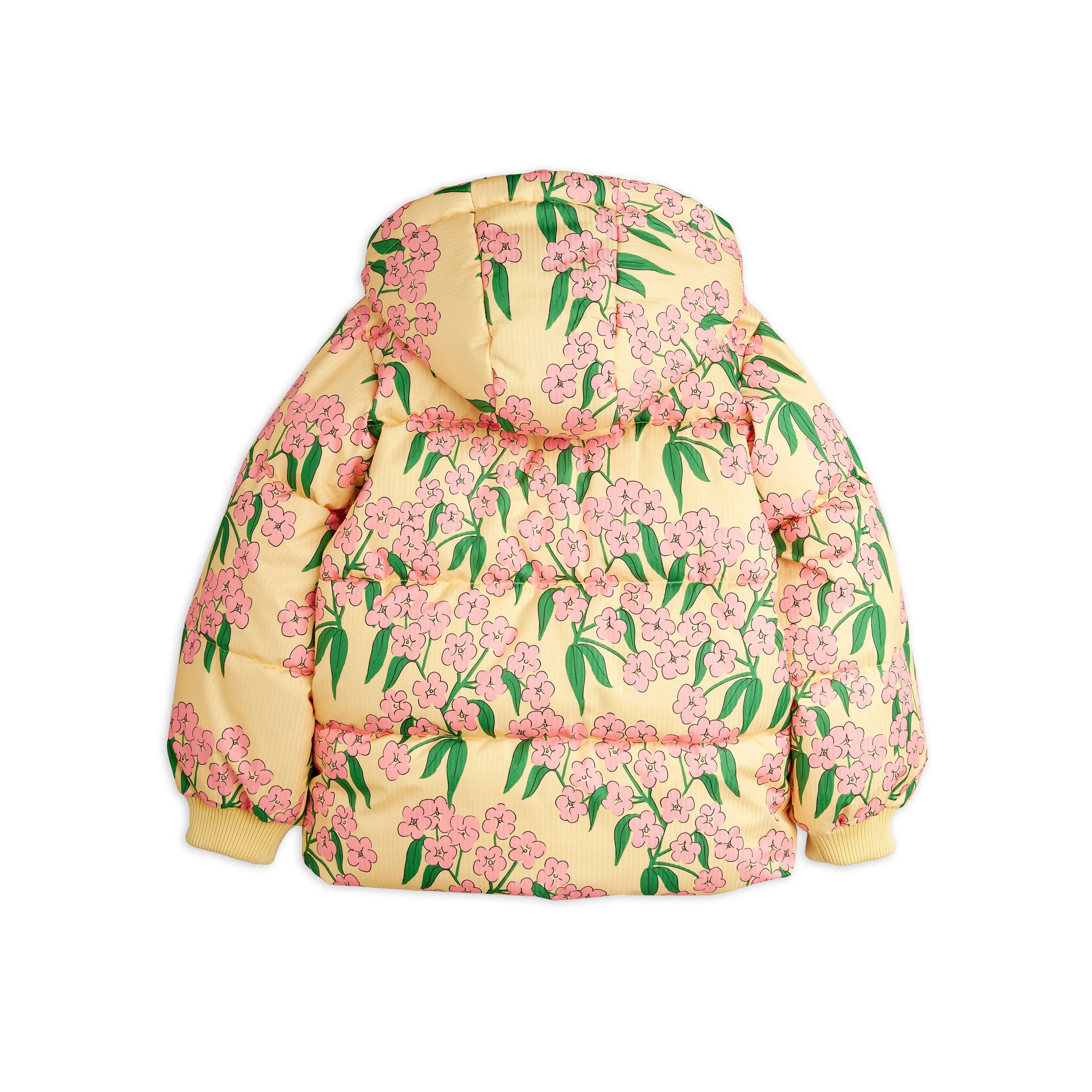 Mini Rodini Alpine Flowers Hooded Puffer - Image 2