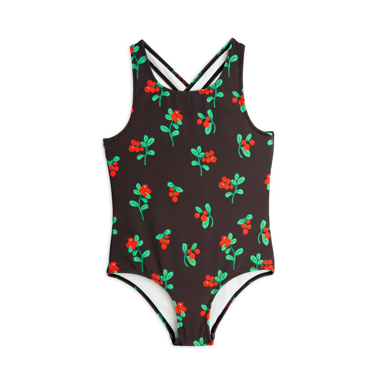 Mini Rodini Black Lingonberries Swimsuit