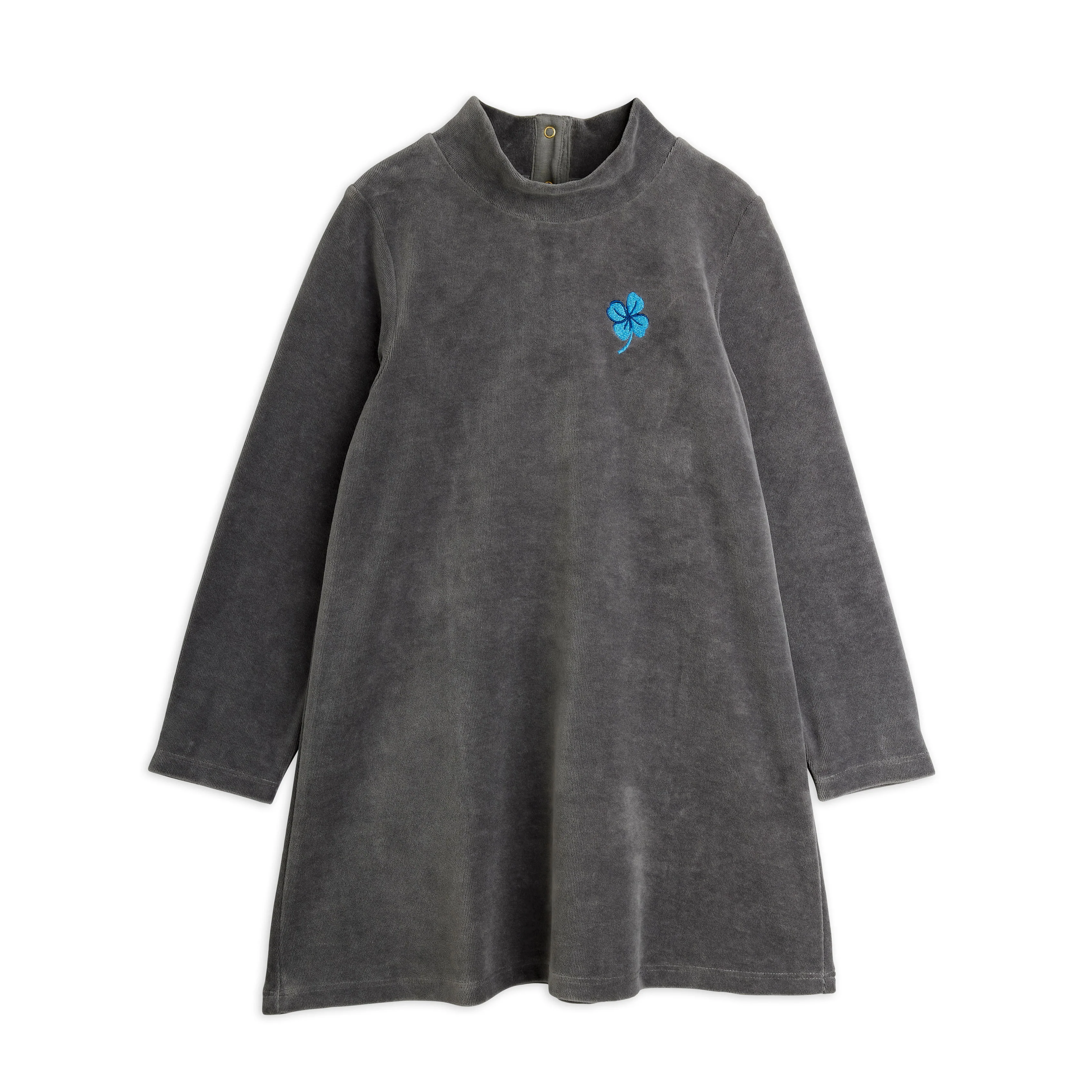 Mini Rodini Clover Emb Velour Dress