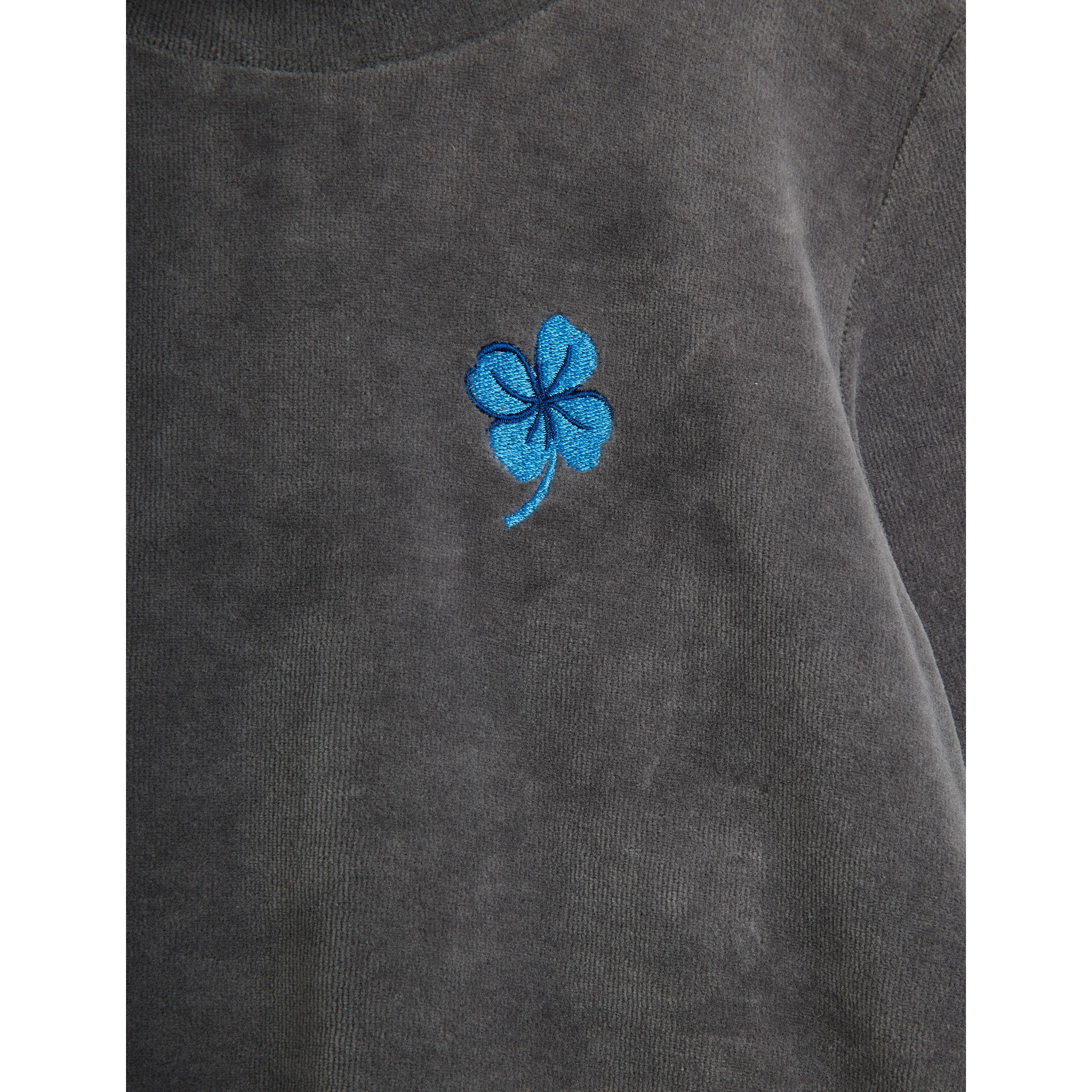Mini Rodini Clover Emb Velour Dress - Image 3