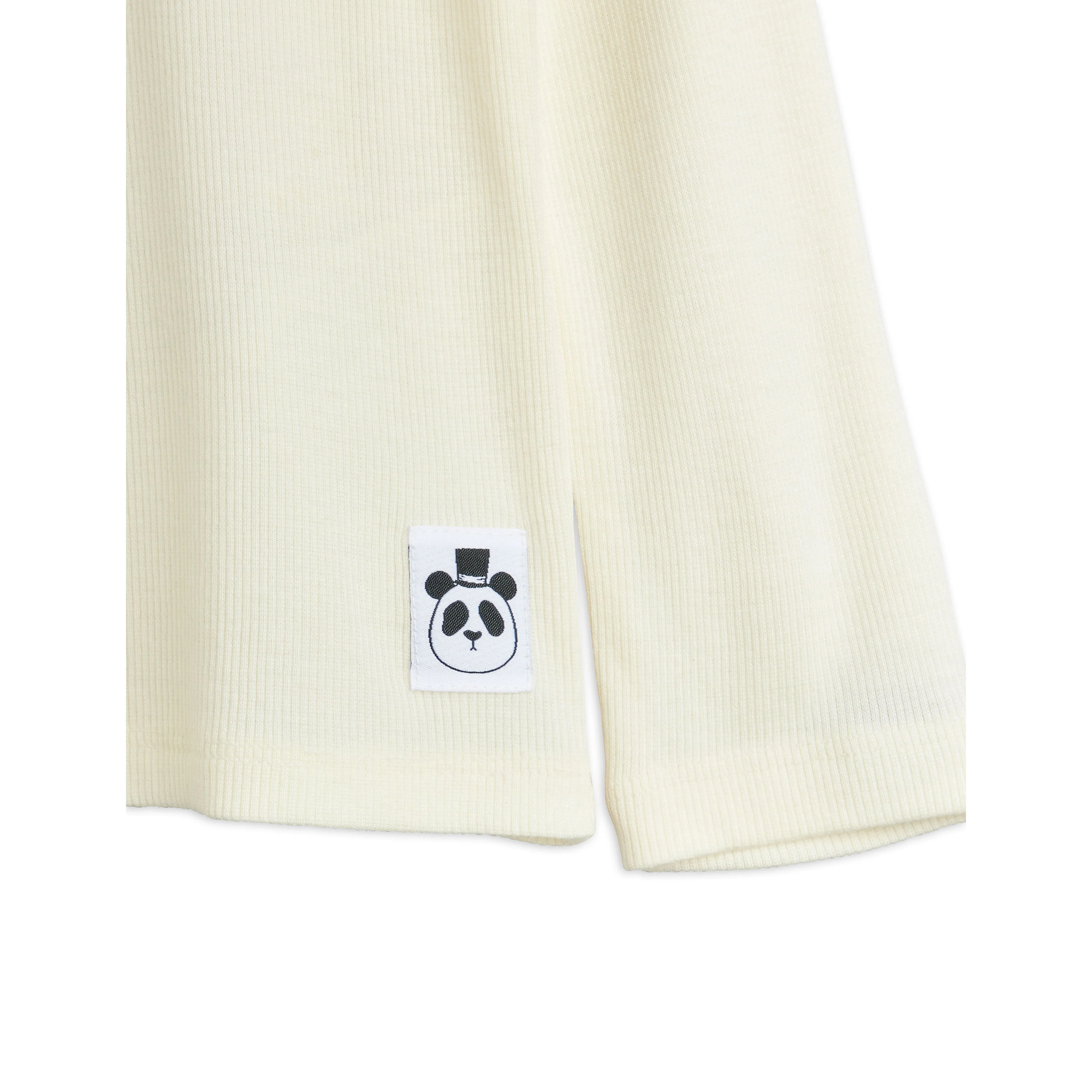 Mini Rodini Cream Modal Rib Turtleneck - Image 3