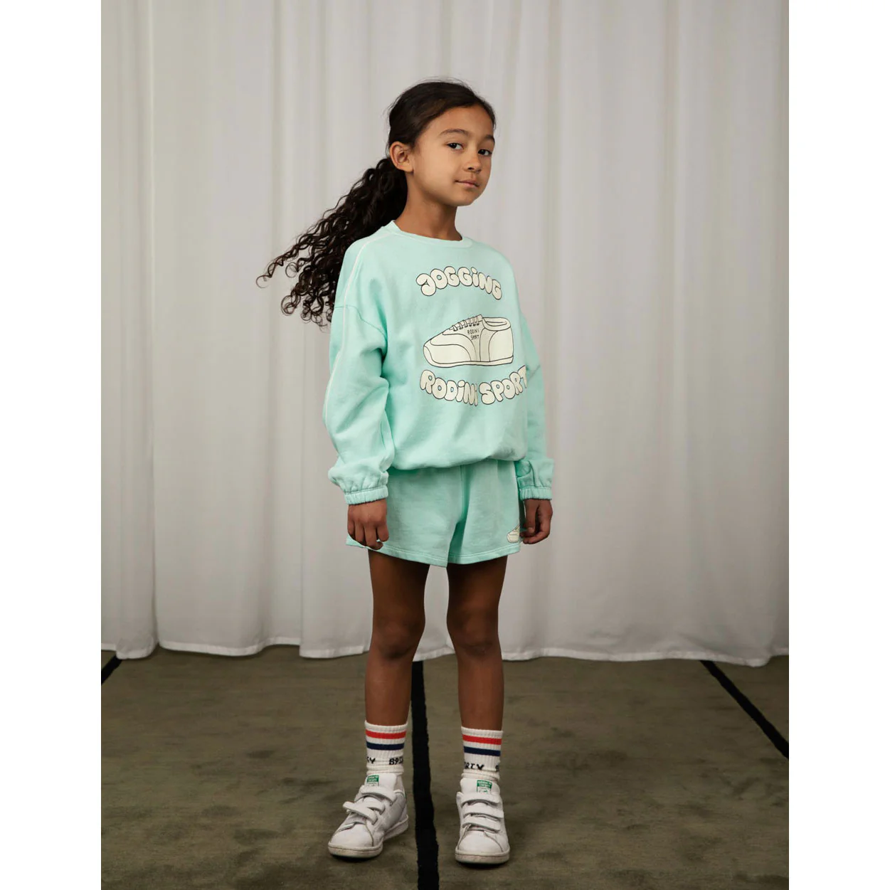 Mini Rodini Green Jogging Sweatshirt - Image 2