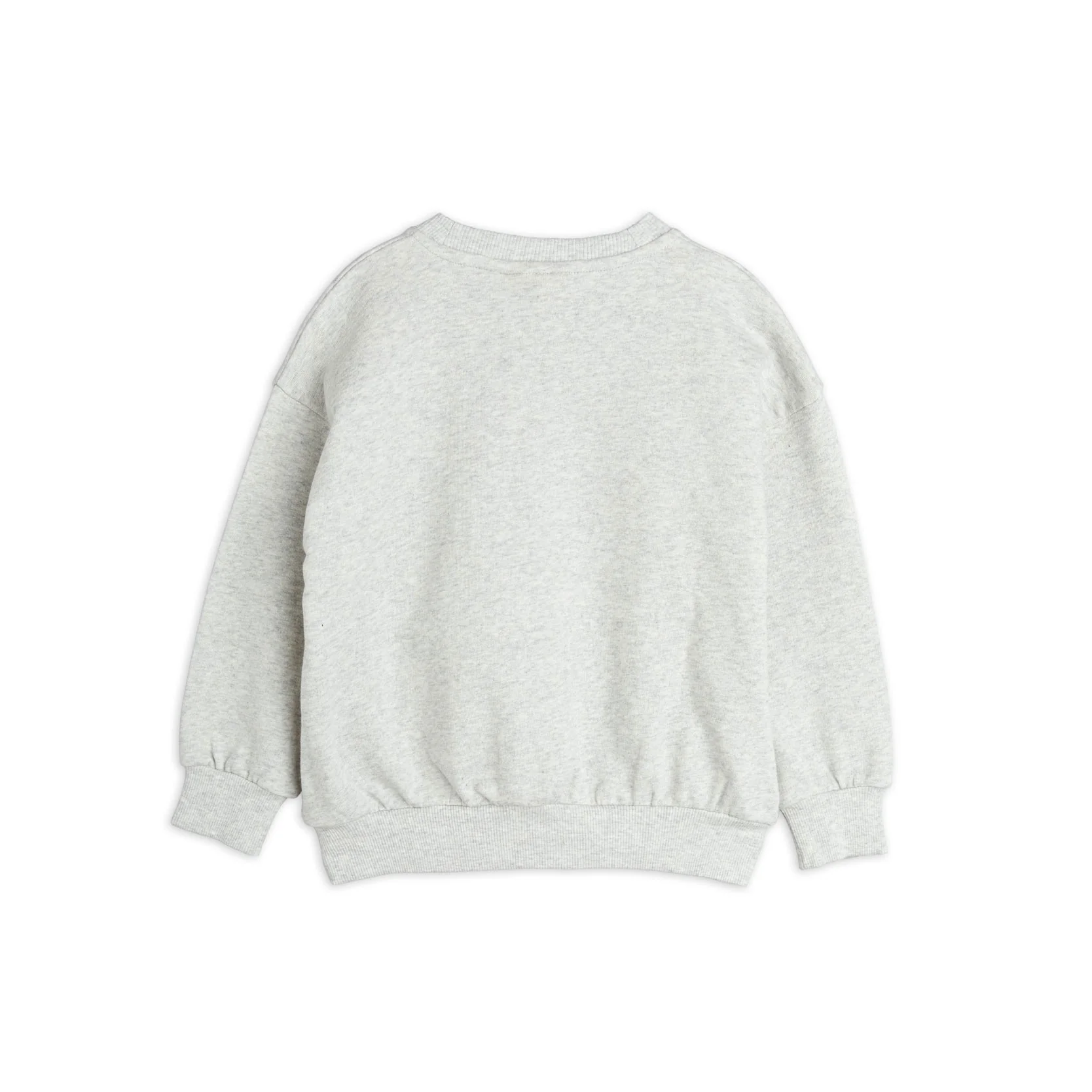 Mini Rodini Grey Melange Arrowed Heart Chenille Sweatshirt - Image 2