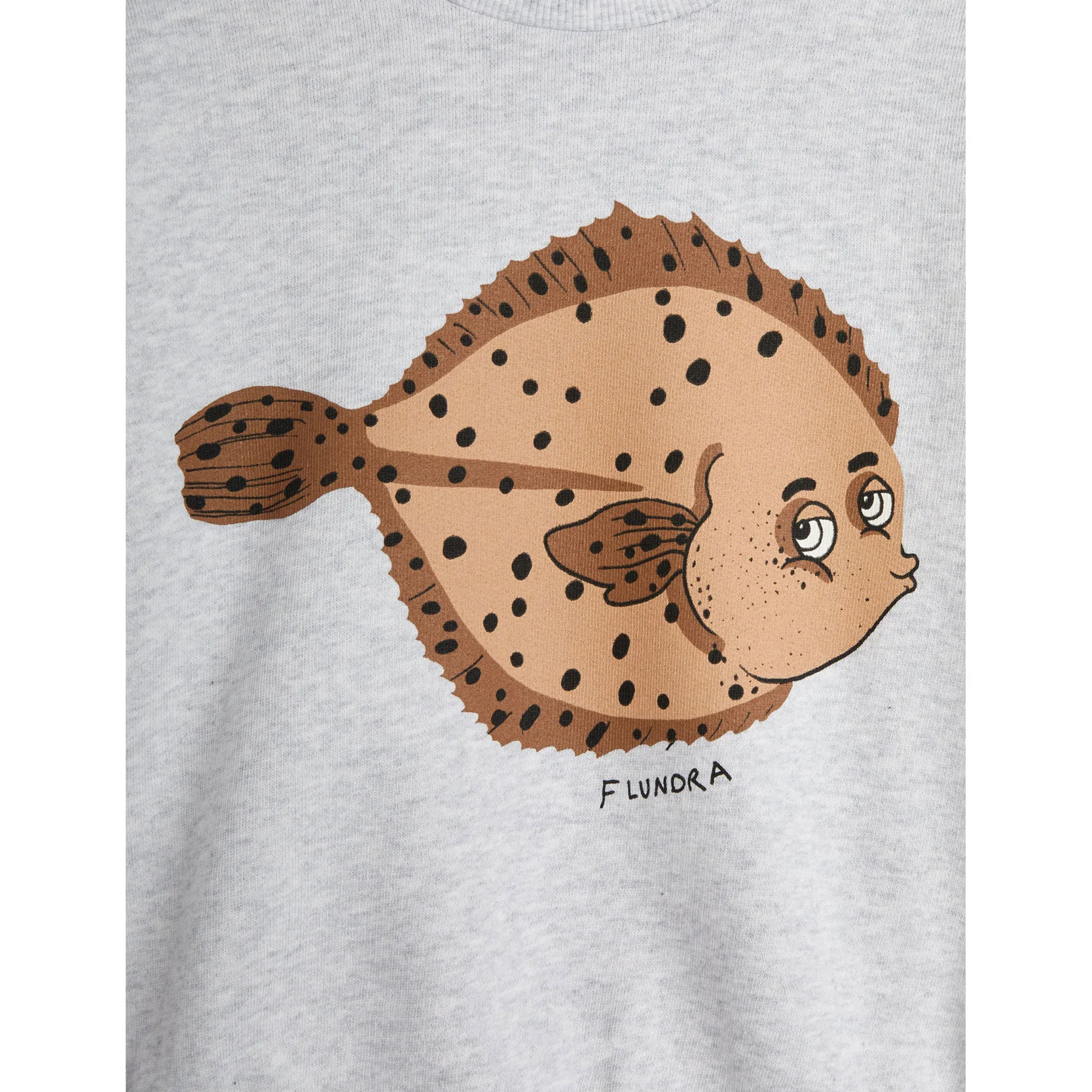 Mini Rodini Grey Melange Flundra Sweatshirt - Image 3