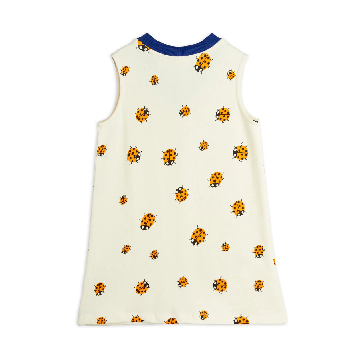 Mini Rodini Off White Ladybugs Sweat dress - Image 2