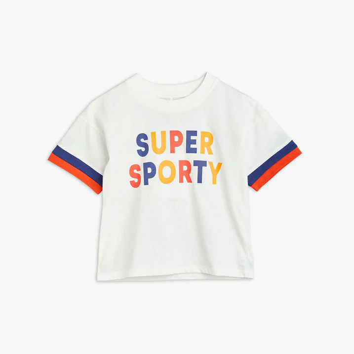 Mini Rodini Offwhite Super Sporty Tee