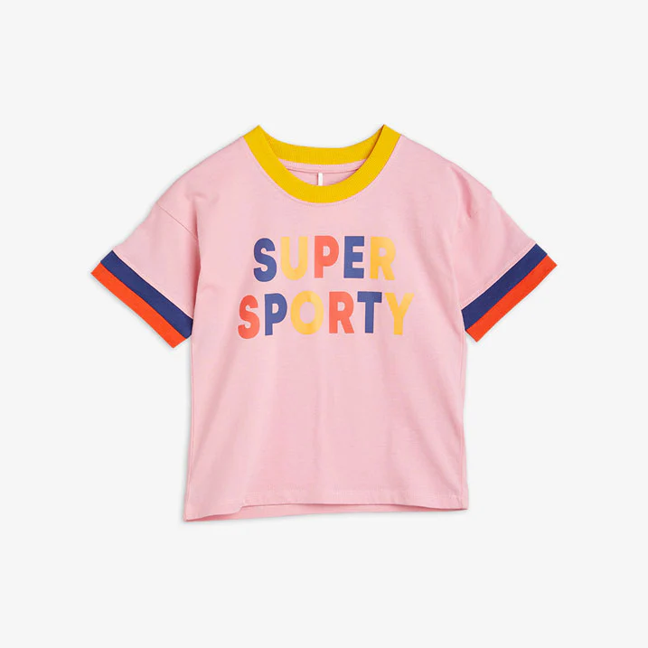 Mini Rodini Pink Super Sporty Tee
