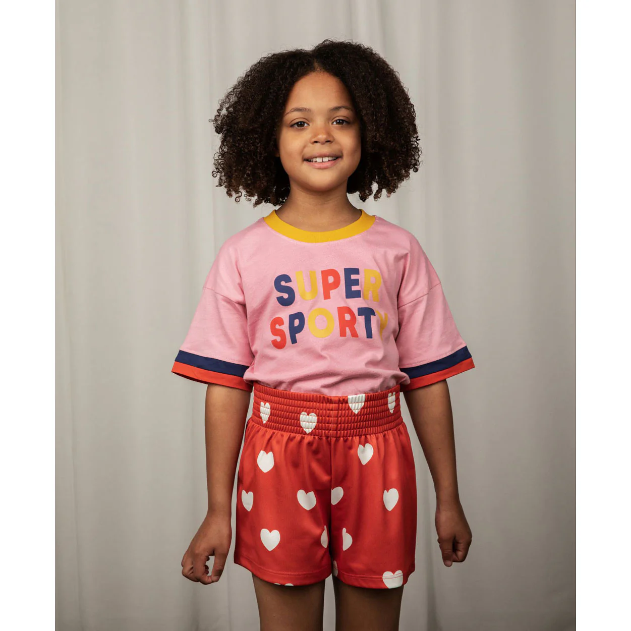 Mini Rodini Red Hearts Wct Shorts - Image 2