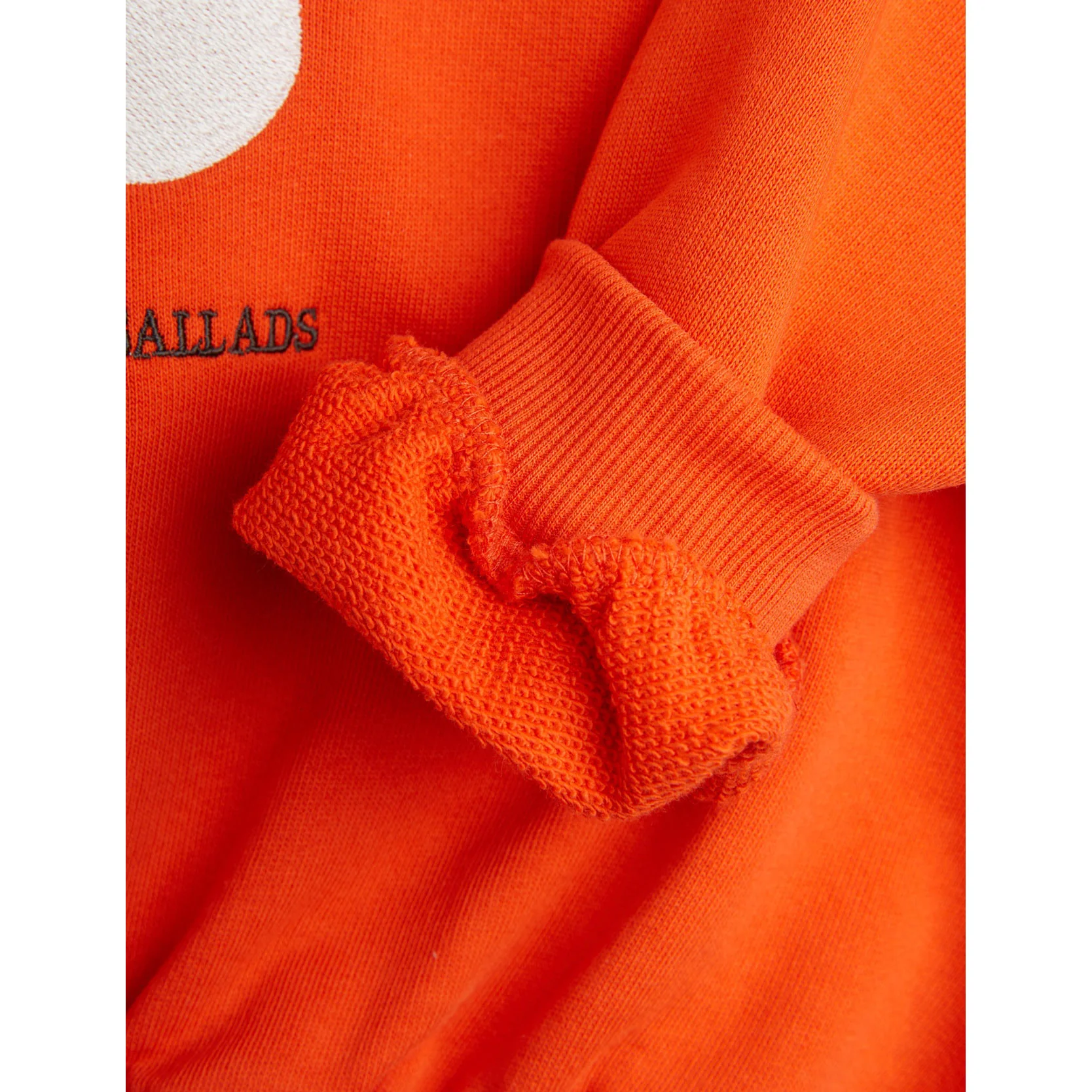 Mini Rodini Red Note Embroidered Sweatshirt - Image 2