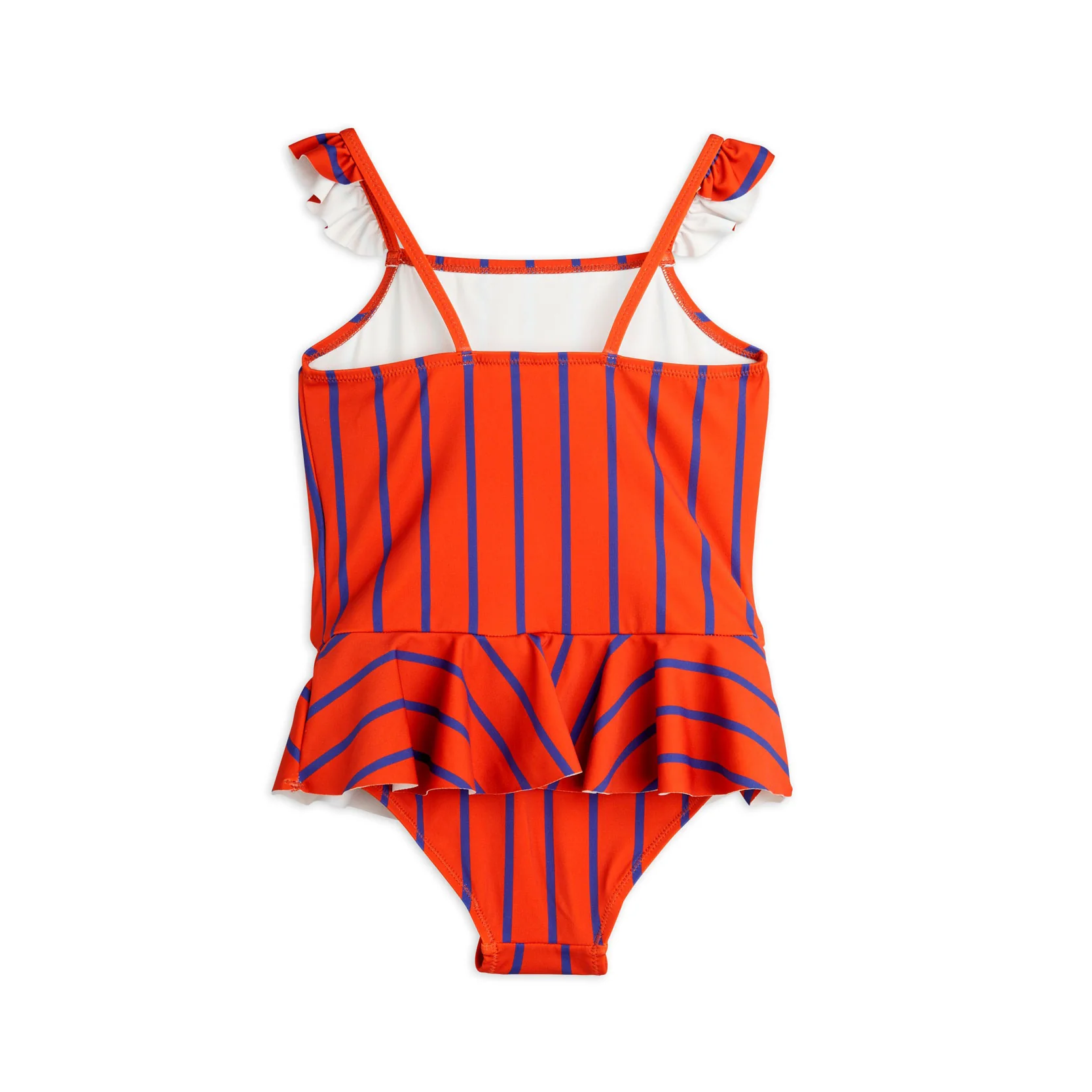 Mini Rodini Red Vertical Stripe Skirt Swimsuit - Image 2