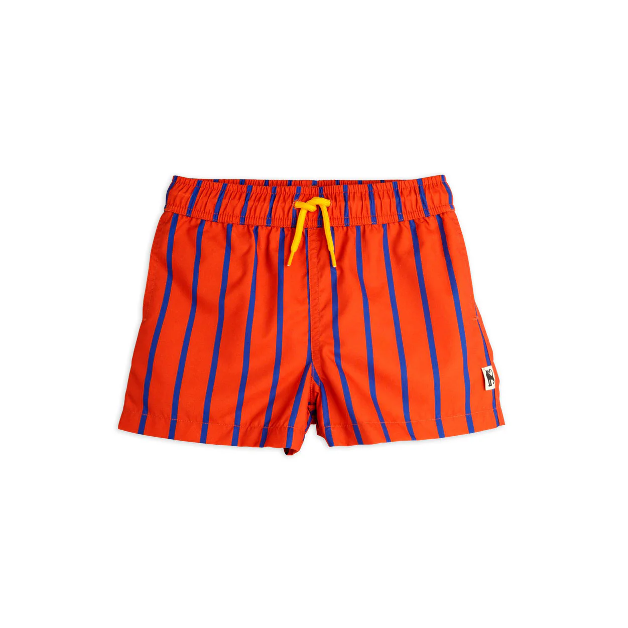 Mini Rodini Red Vertical Stripe Swim Shorts