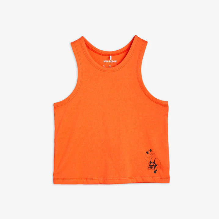 Mini Rodini Red Weight Lifting Tank