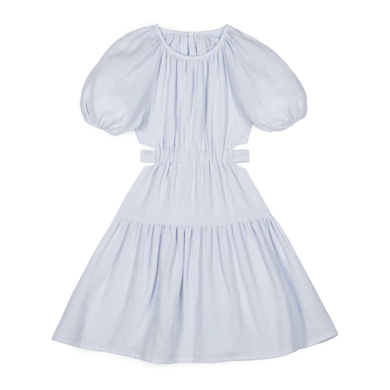 Mipounet Artic Blue Marine Muslin Cut Out Dress
