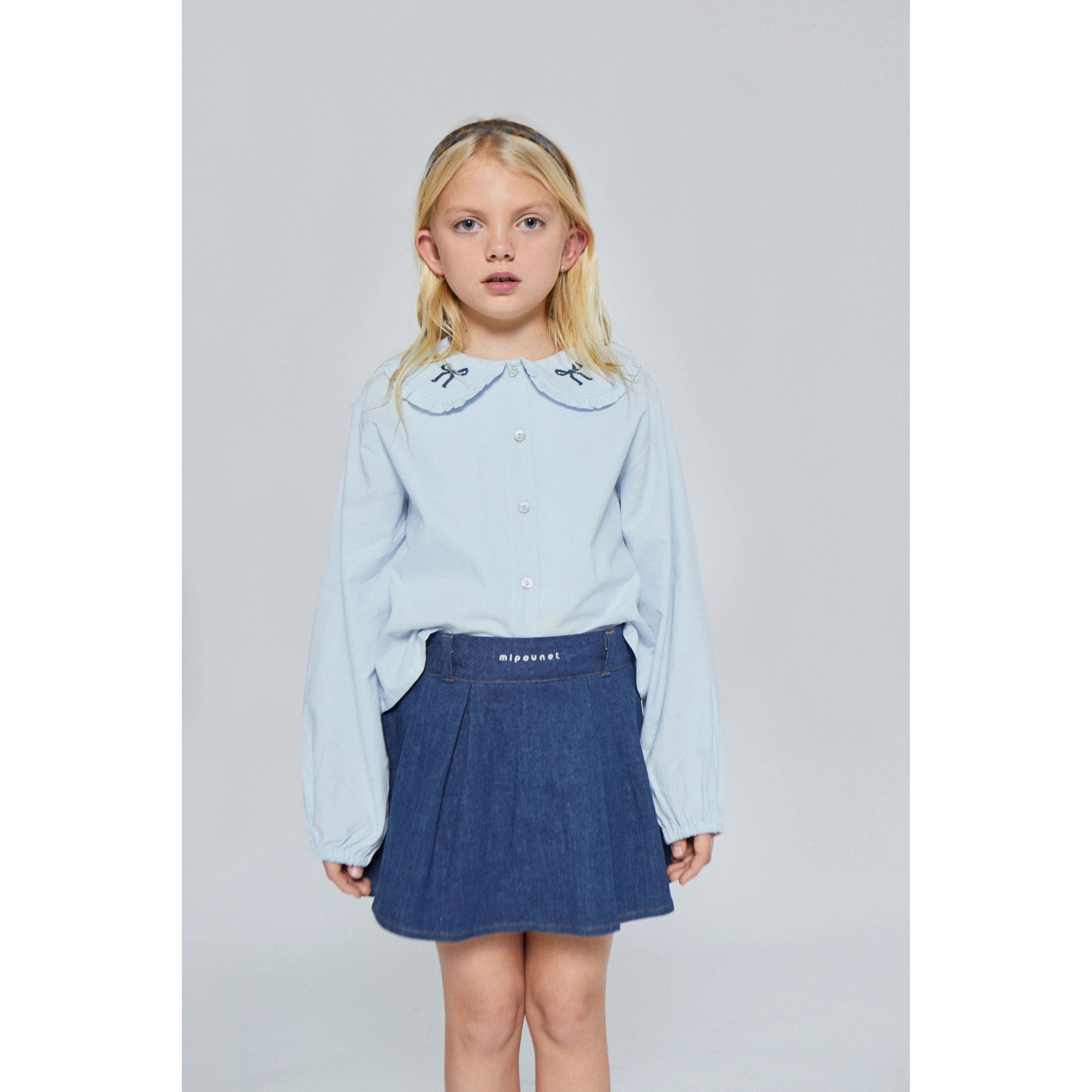 Mipounet  Blue Nina Denim Skirt - Image 2