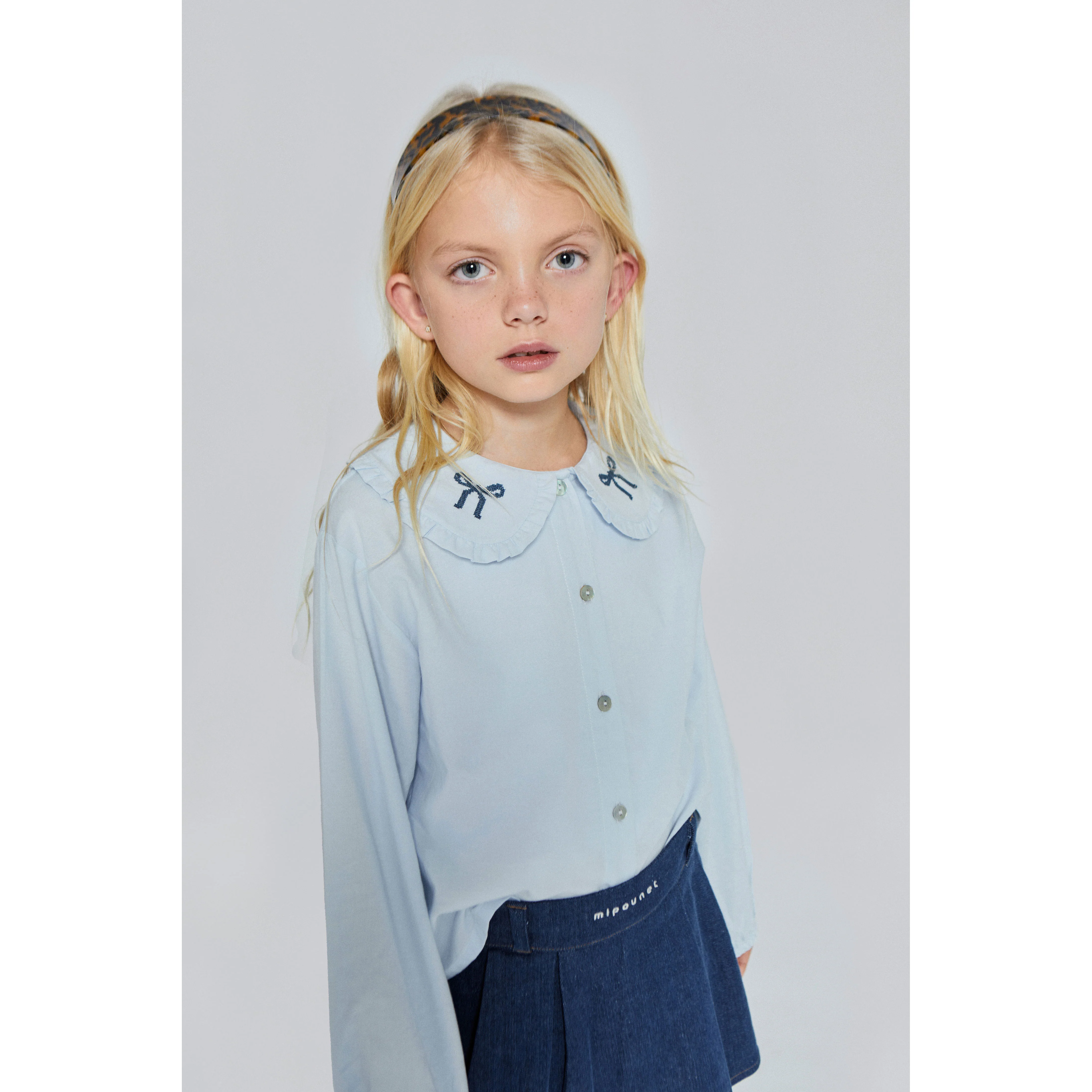 Mipounet  Blue Nina Denim Skirt - Image 3
