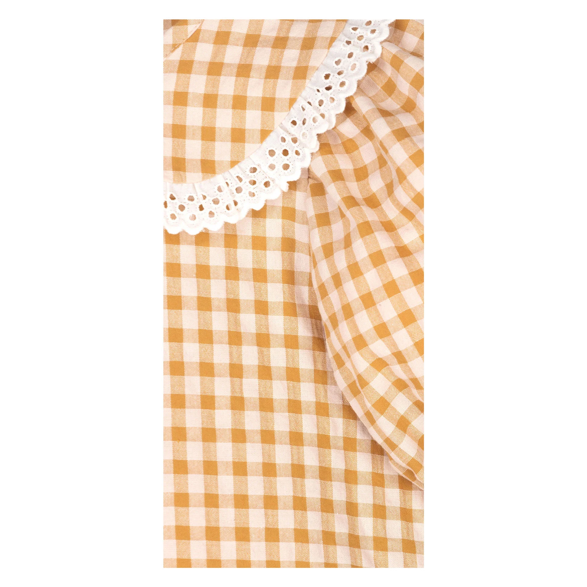 Mipounet Caramel Seershucker Carmela Vichy Dress - Image 2