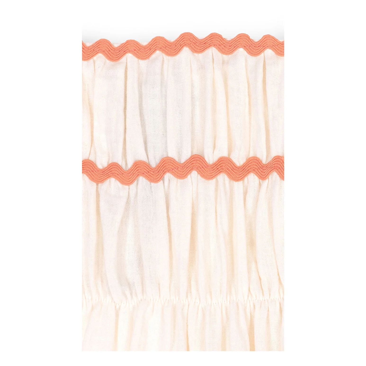 Mipounet Ecru/Salmon Anette Muslin Dress - Image 2