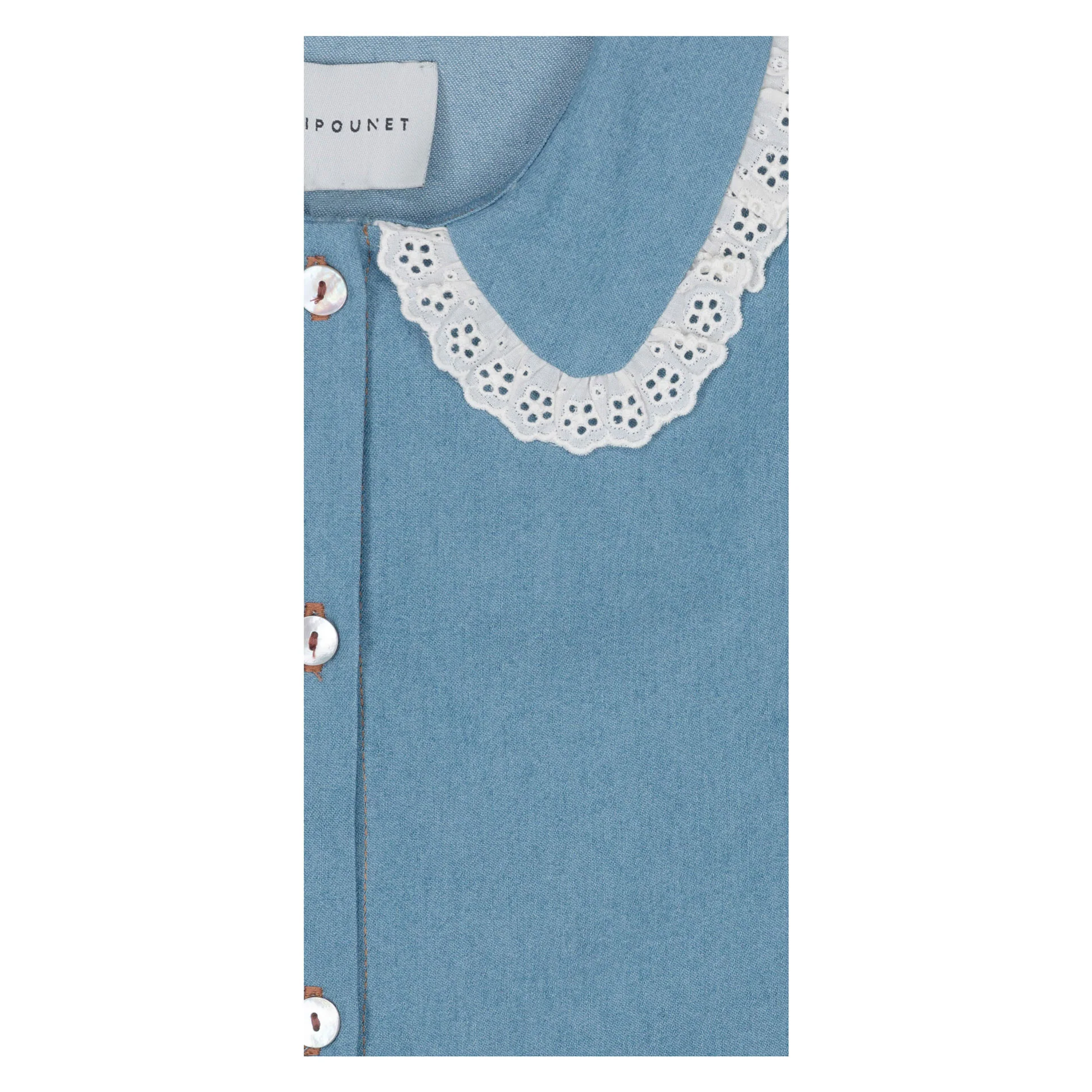 Mipounet Ligh Blue Denim Aroa Dress - Image 3