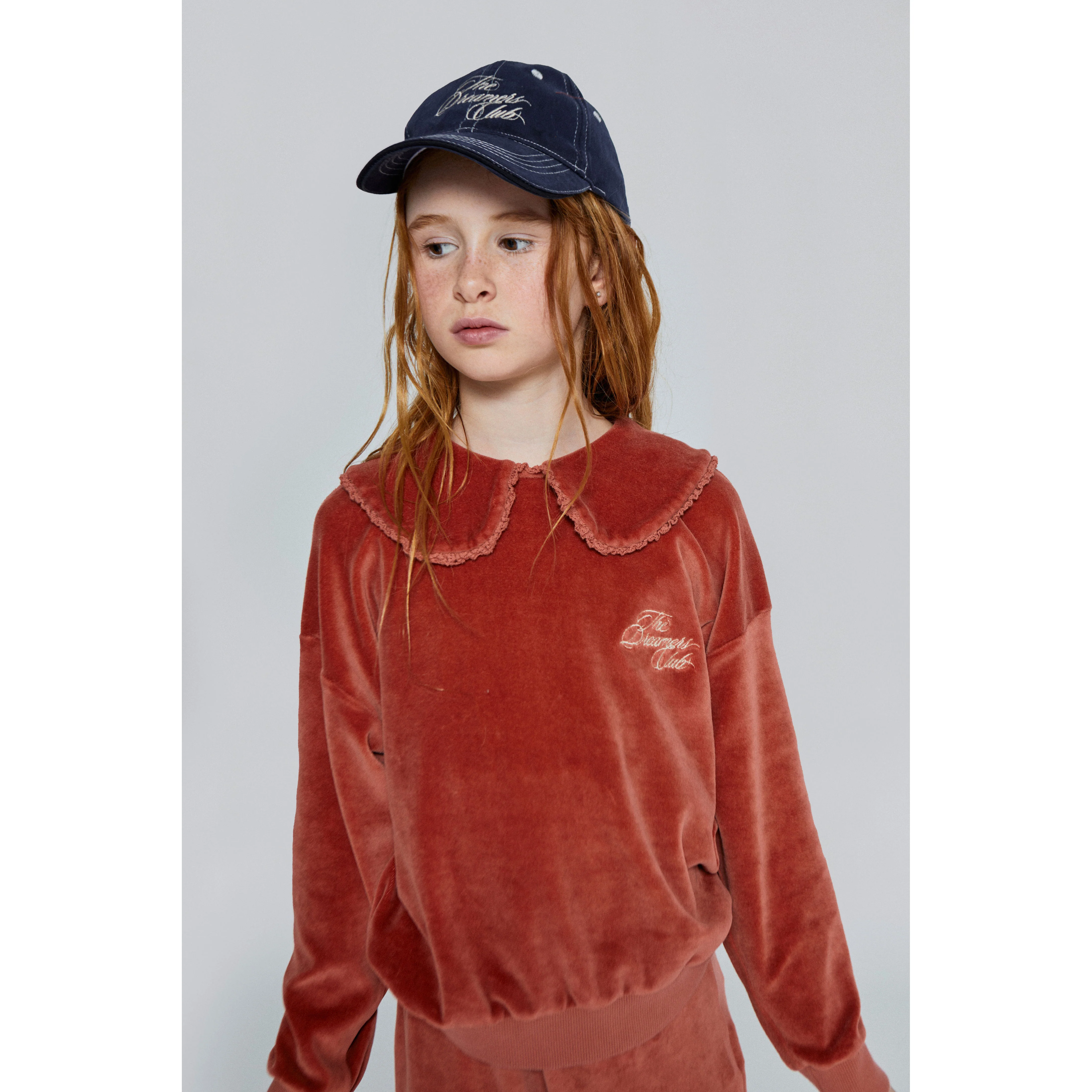 Mipounet Faded Rose Aurora Velvet Sweatshirt - Image 3