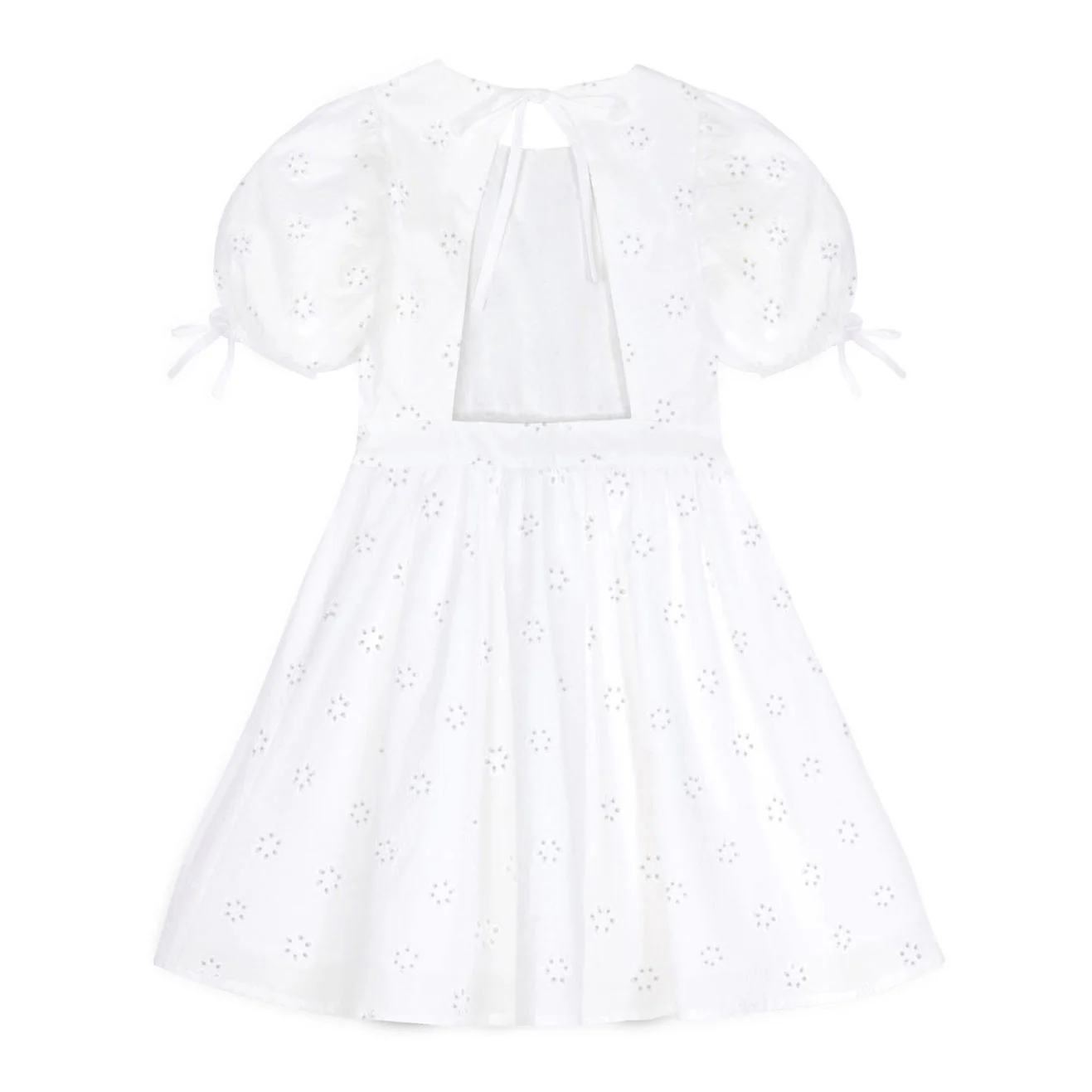 Mipounet White Swiss Lace Flower Dress - Image 2