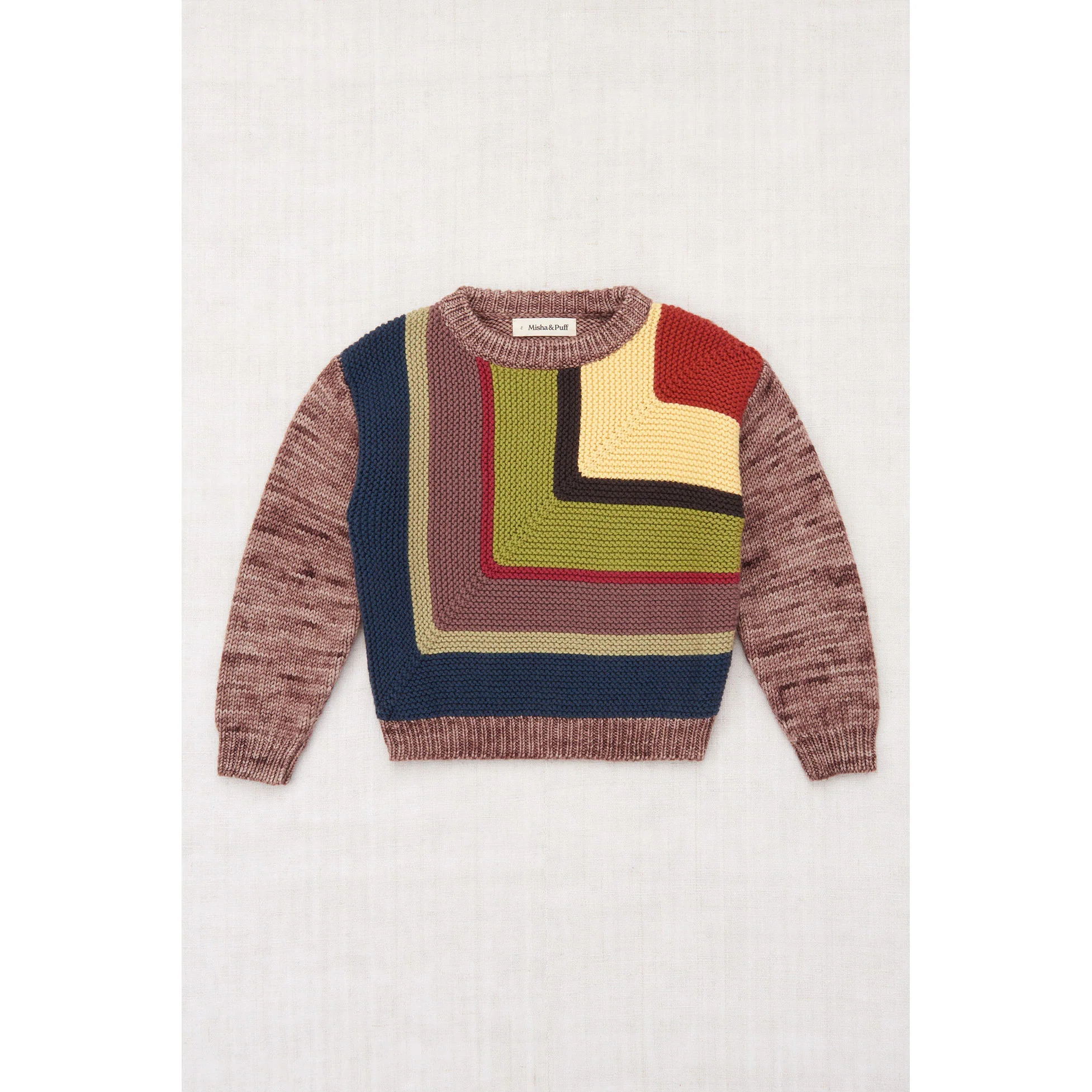 Misha and Puff Affogato Big Mitered Square Sweater
