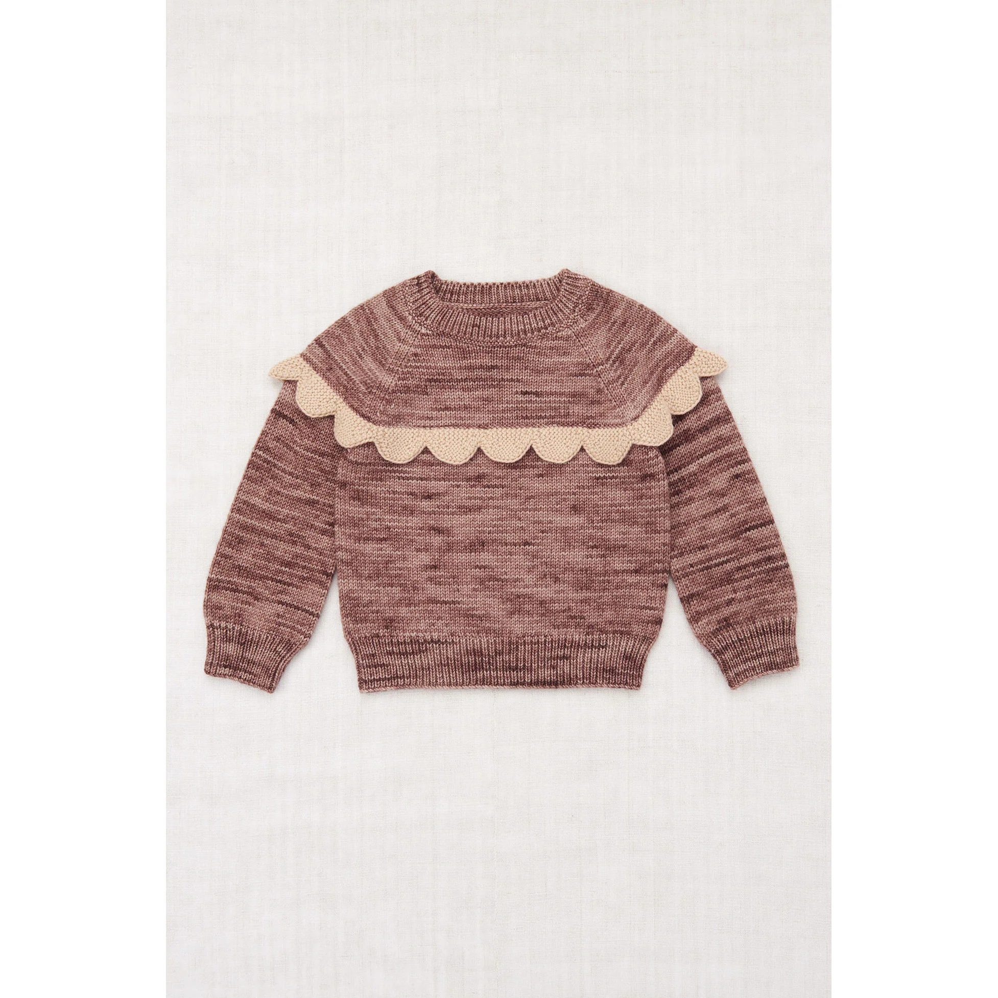 Misha and Puff Affogato Scallop Yoke Sweater