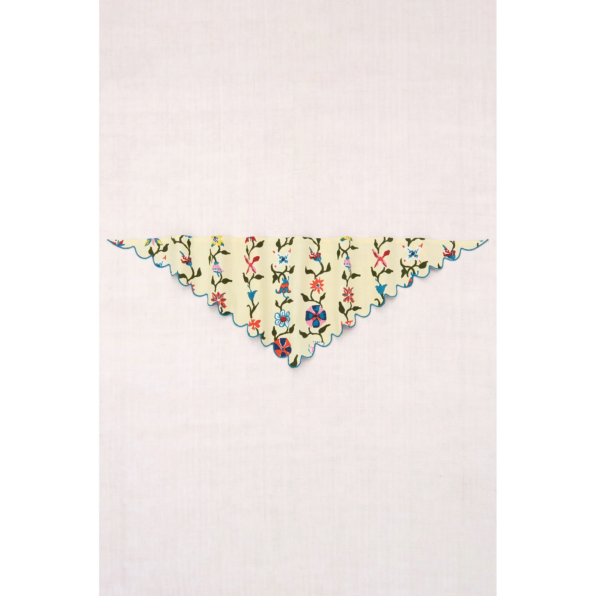 Misha and Puff Alabaster Botanica Scallop Scarf