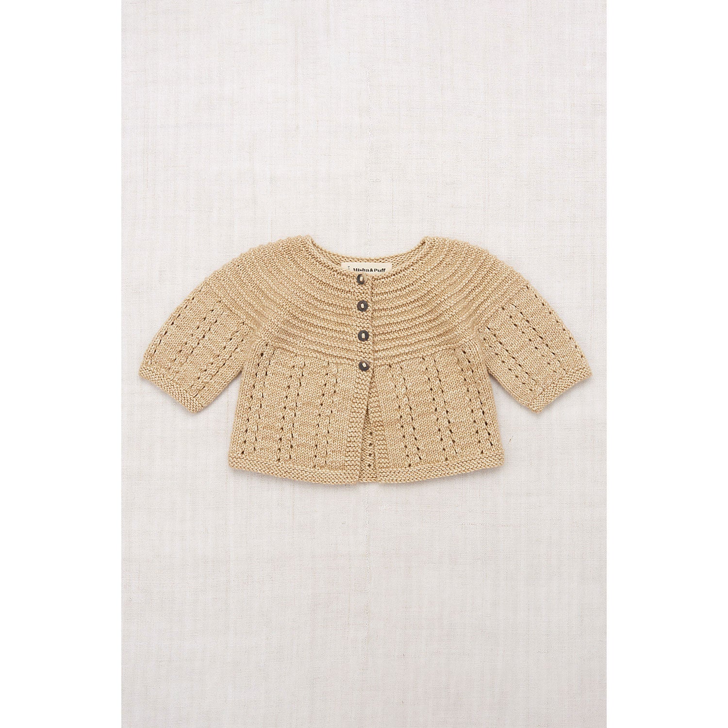 Misha and Puff Alabaster Pram Cardigan