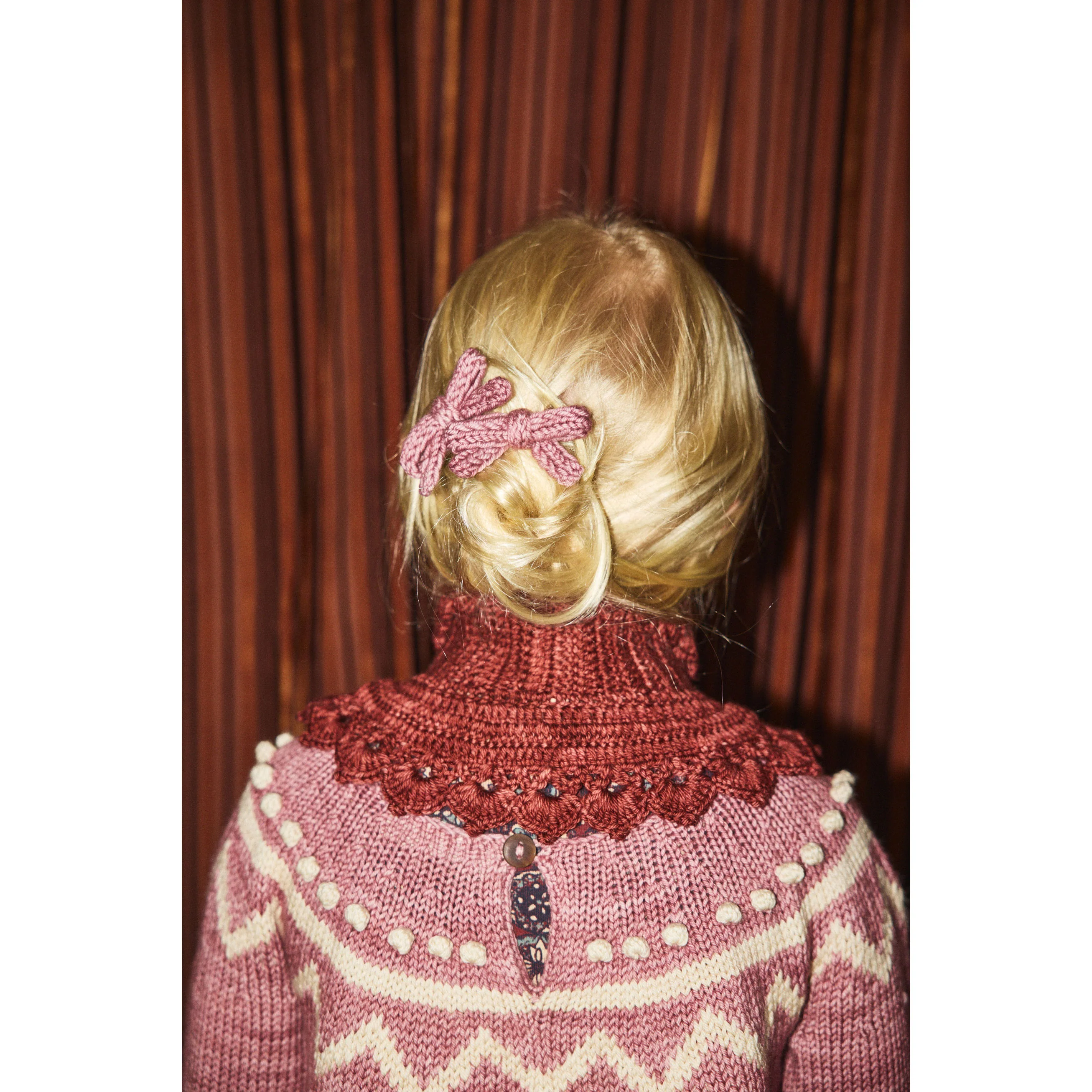 Misha and Puff Antique Rose Goldie Bow Set - Image 2
