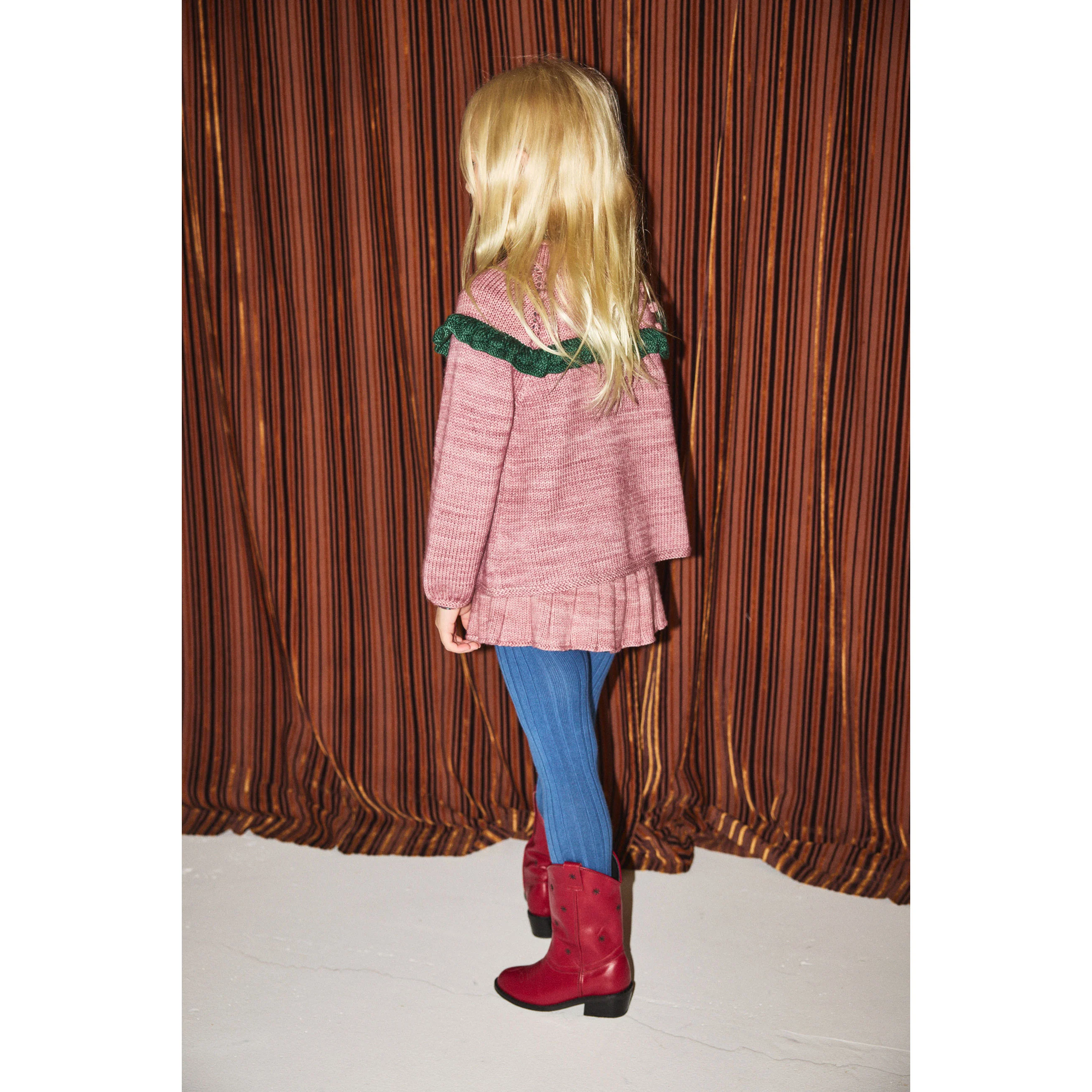 Misha and Puff Antique Rose Ruffle Cardigan - Image 3