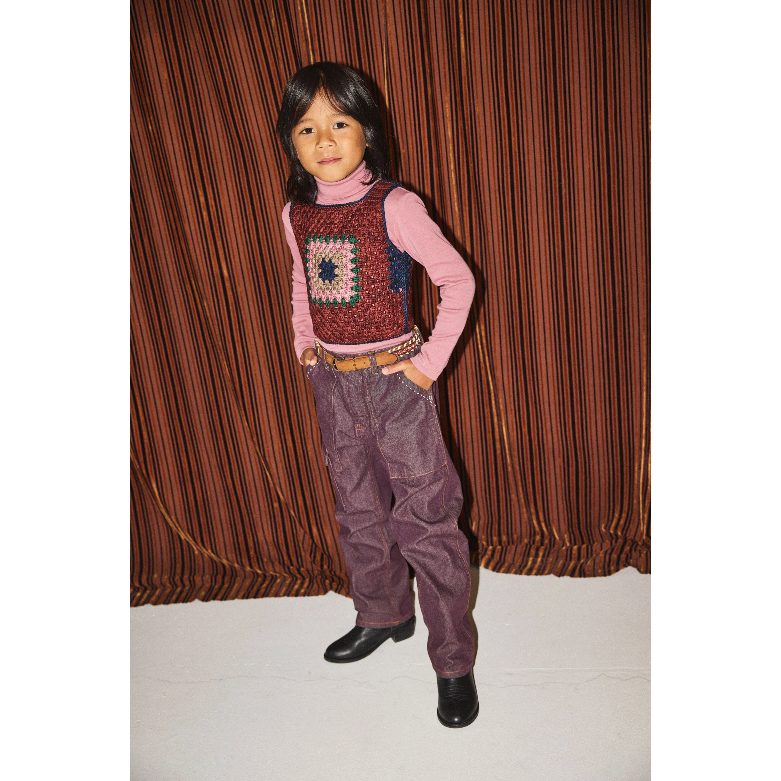 Misha and Puff Antique Rose Turtleneck - Image 2