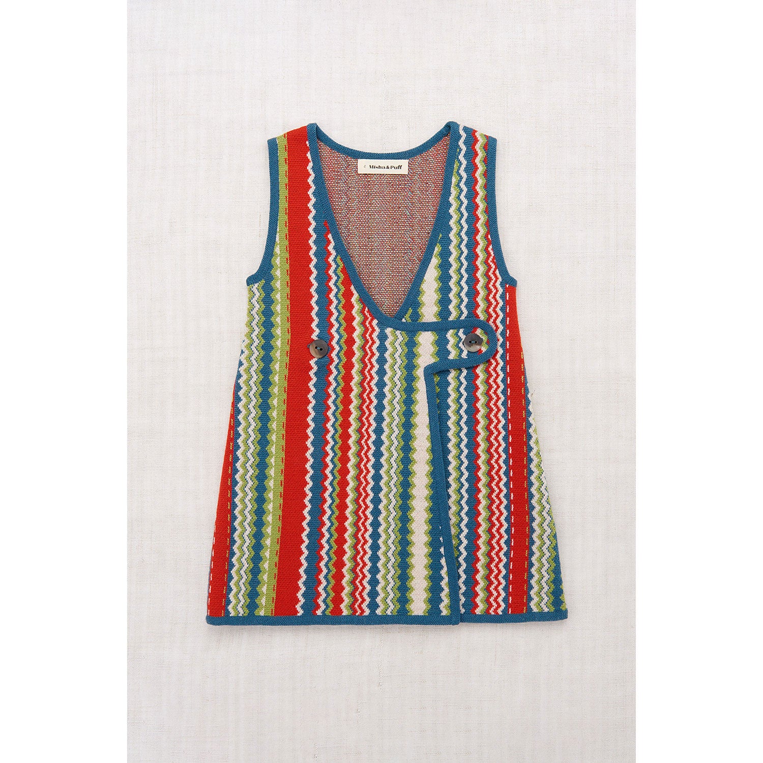Misha and Puff Atlantic Zigzag Jacquard Bibi Dress