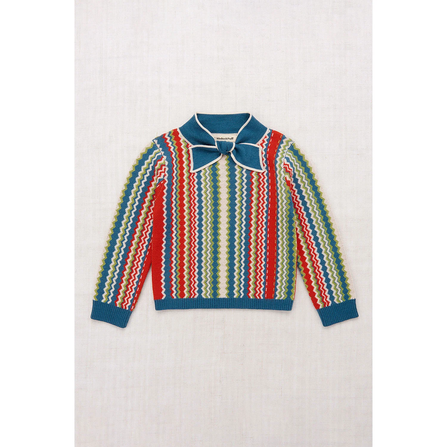 Misha and Puff Atlantic Zigzag Jacquard Elsa Sweater