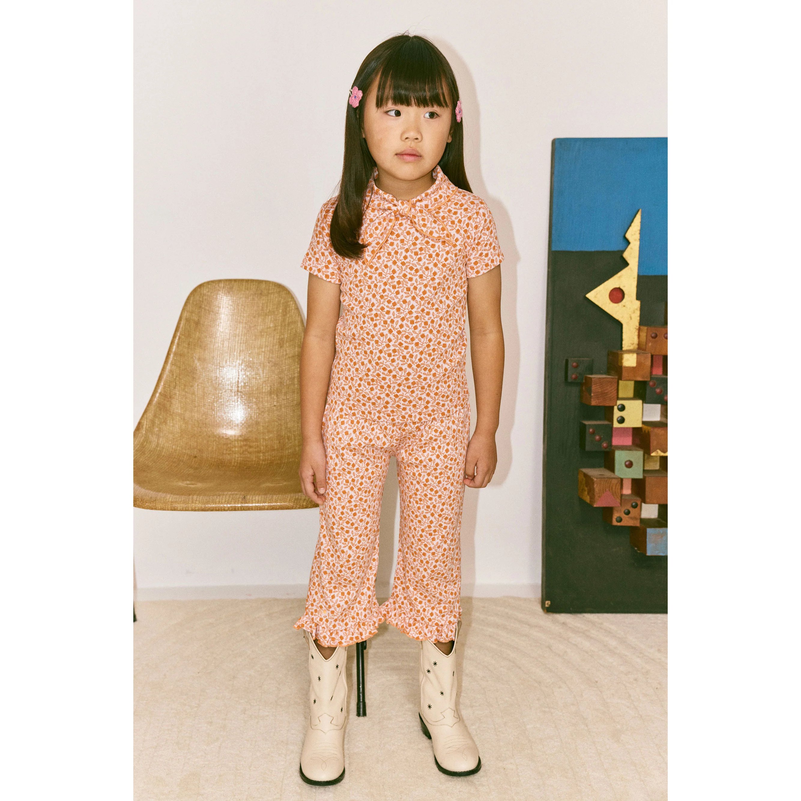 Misha and Puff Aura Lisse Fields Ruffle Pedal Pusher - Image 2
