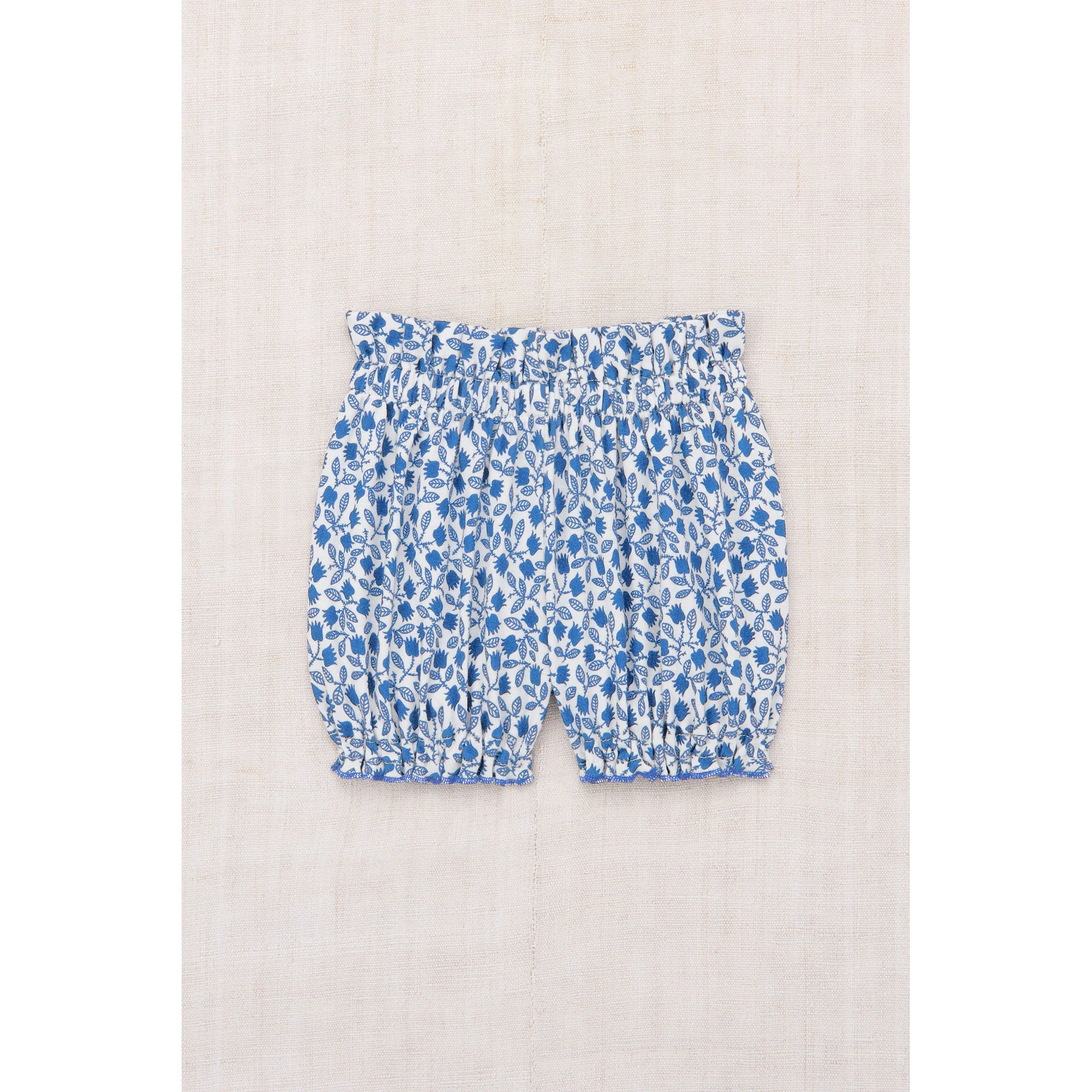 Misha and Puff Blue Ribbon Lisse Fields Baby Bubble Short