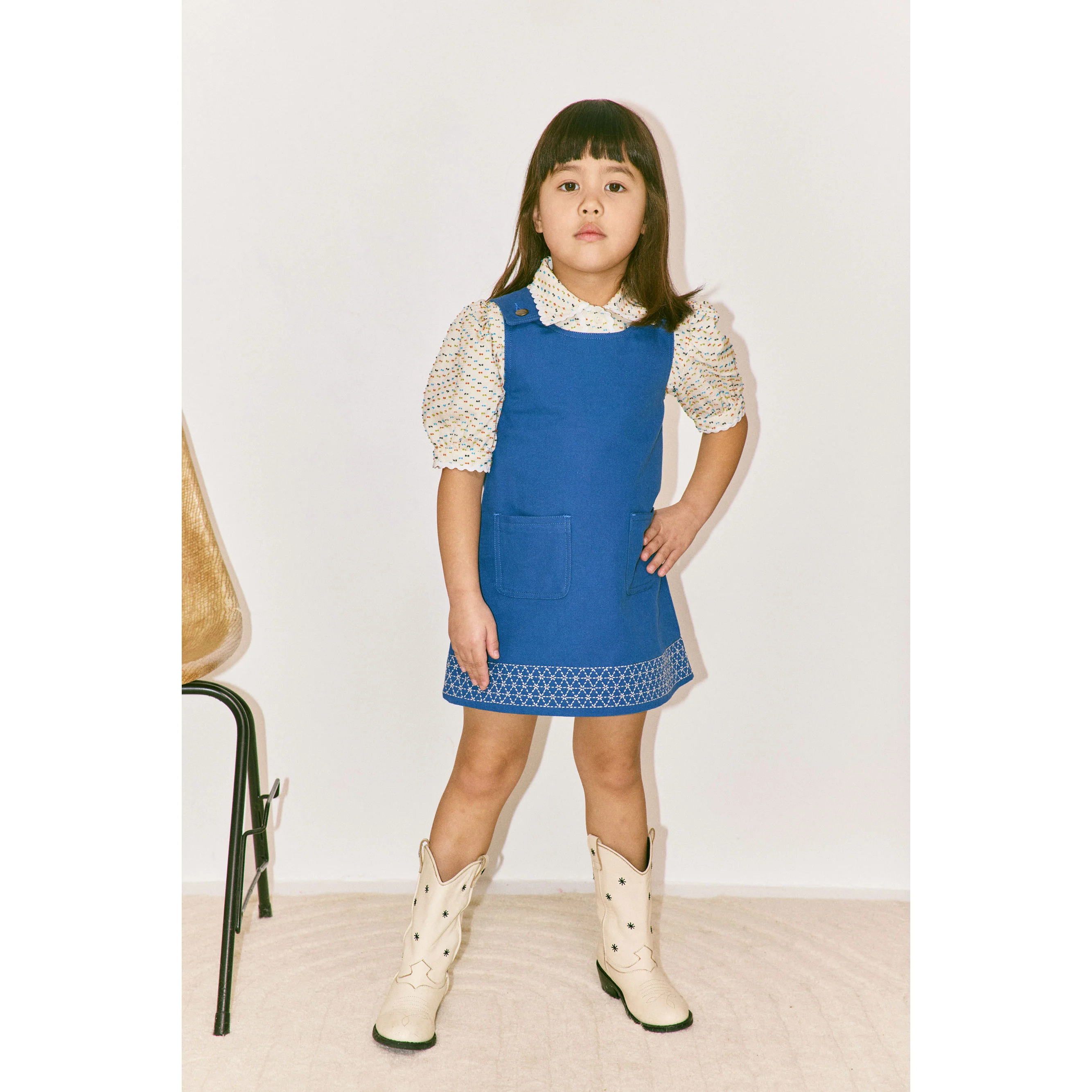 Misha and Puff Blue Ribbon Little Paths Nell Dress - Image 2