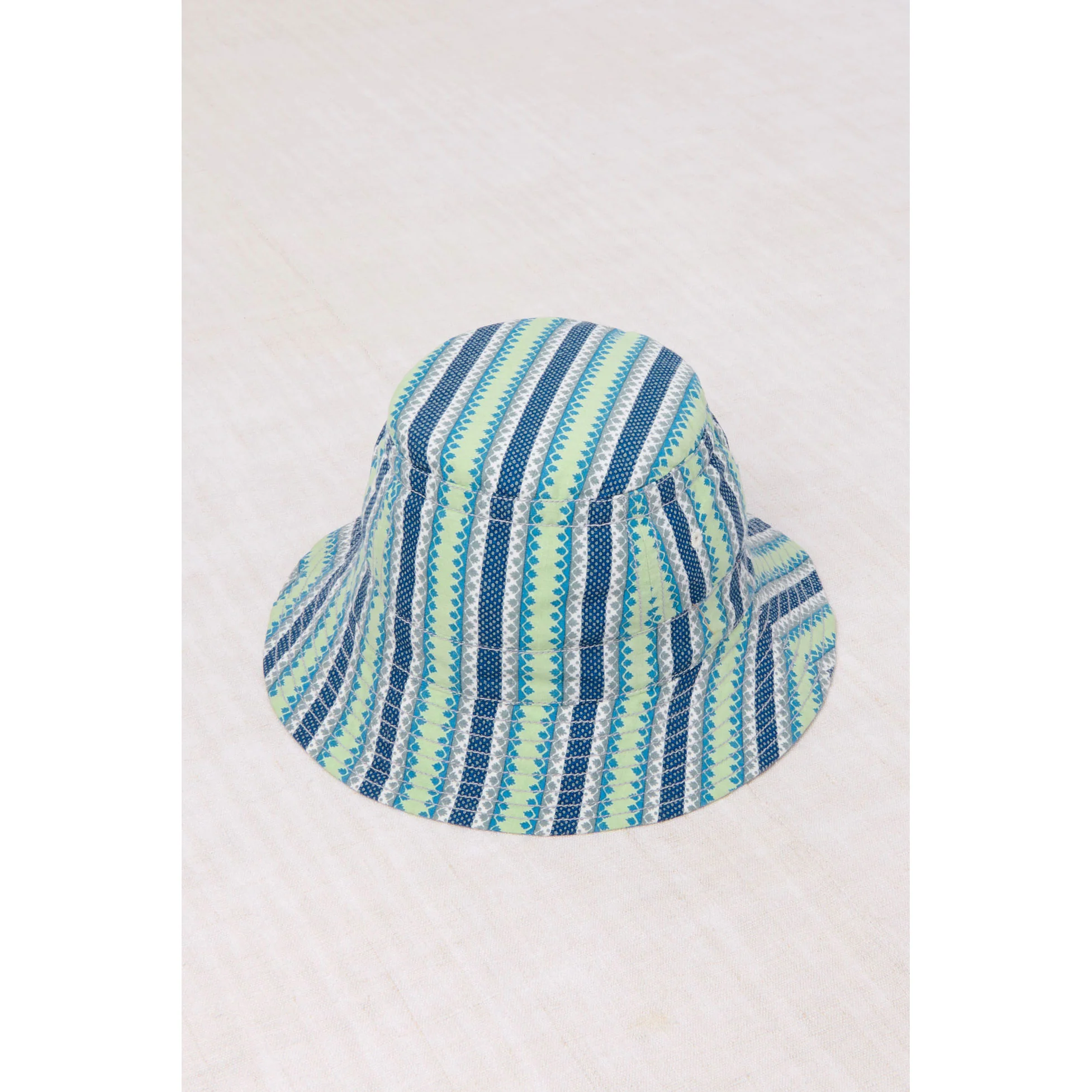 Misha and Puff   Blue Ribbon Vaquero Stripe Bucket Hat