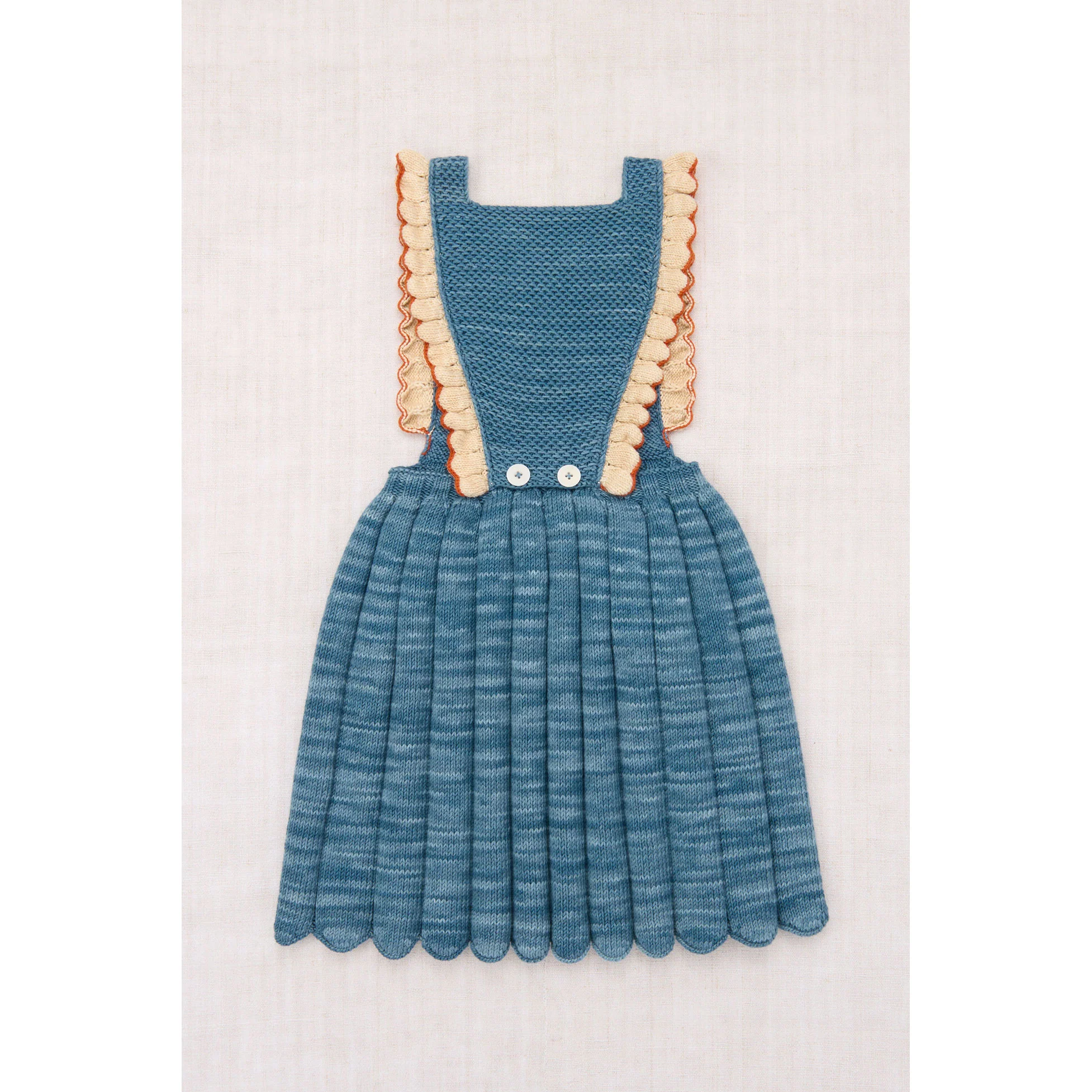Misha and Puff Blue Slate Louisa Pinafore - Image 3