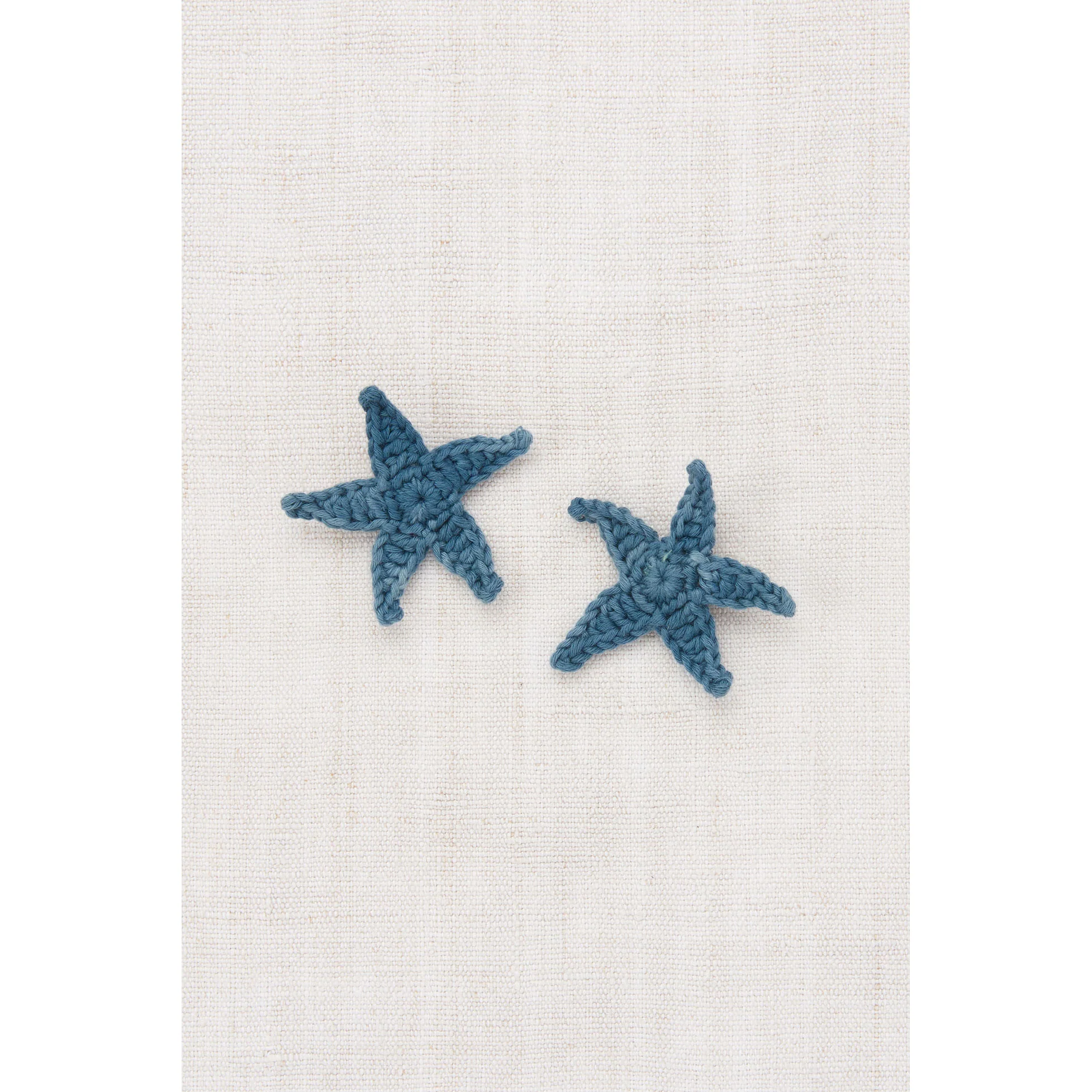 Misha and Puff Blue Slate Starfish Clip Set