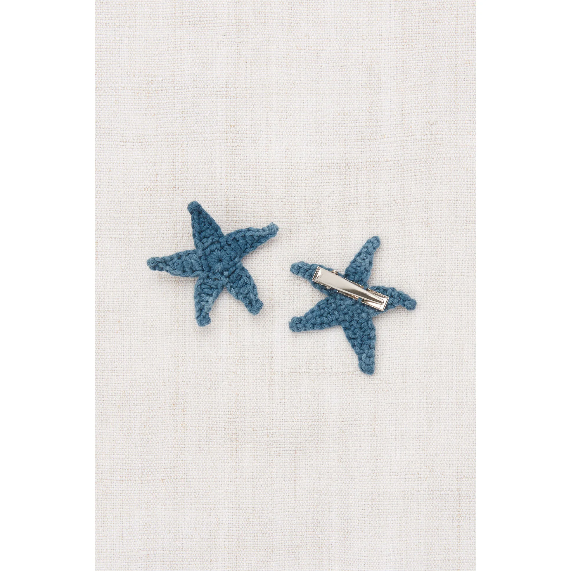 Misha and Puff Blue Slate Starfish Clip Set - Image 2
