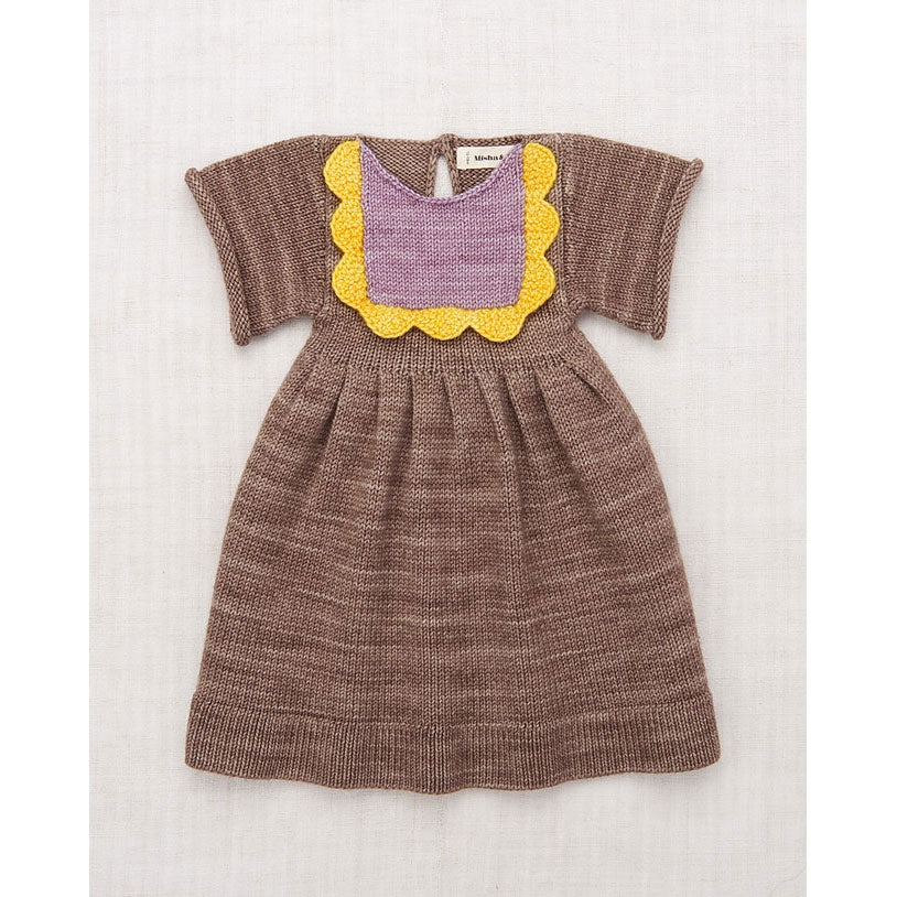 Misha and Puff Brut Scallop Bib Baby Dress