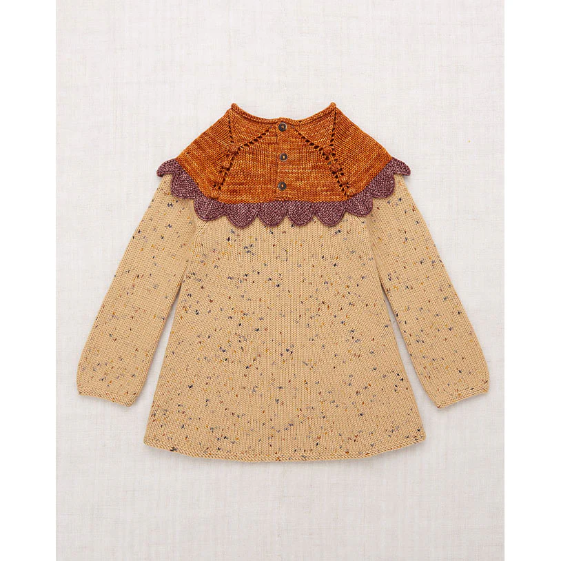 Misha and Puff Camel Confetti Scallop Yoke Tunic Dress - Image 2