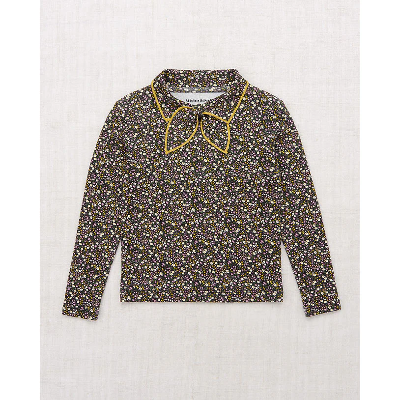 Misha and Puff Carbon/Periwinkle Floral  Scout Top