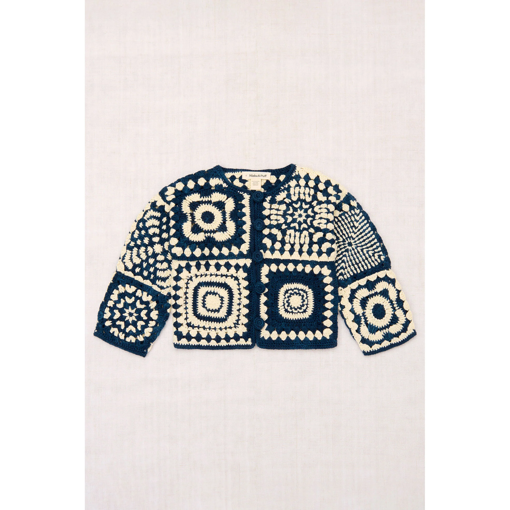 Misha and Puff Celestial Crochet Afghan Cardigan